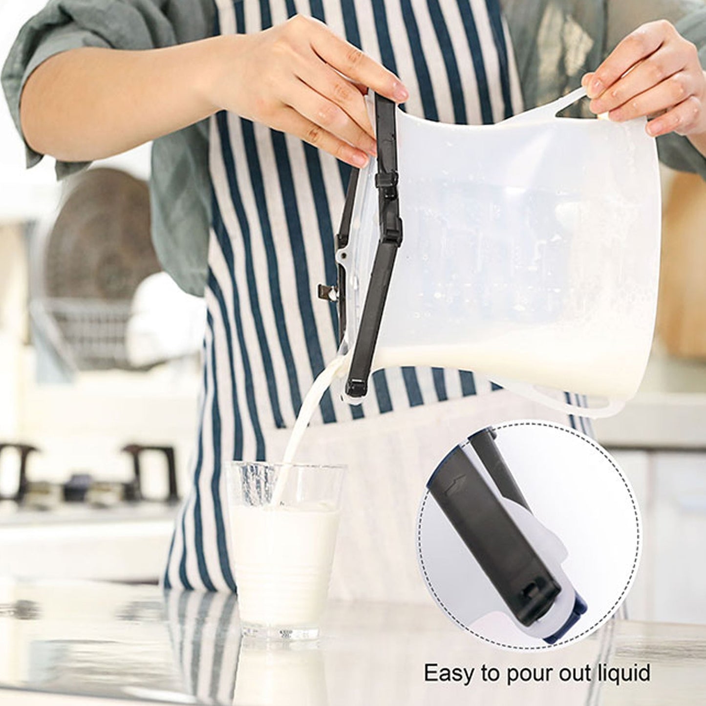 Eco-Friendly Food Storage: Reusable Silicone Bags (3-Pack) - Leakproof & Safe - Springkart 