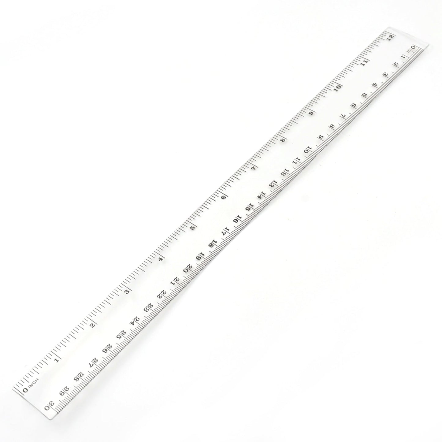 Transparent Ruler, Plastic Rulers, For School Classroom, Home, Or Office (30 Cm)pack of 10pcs