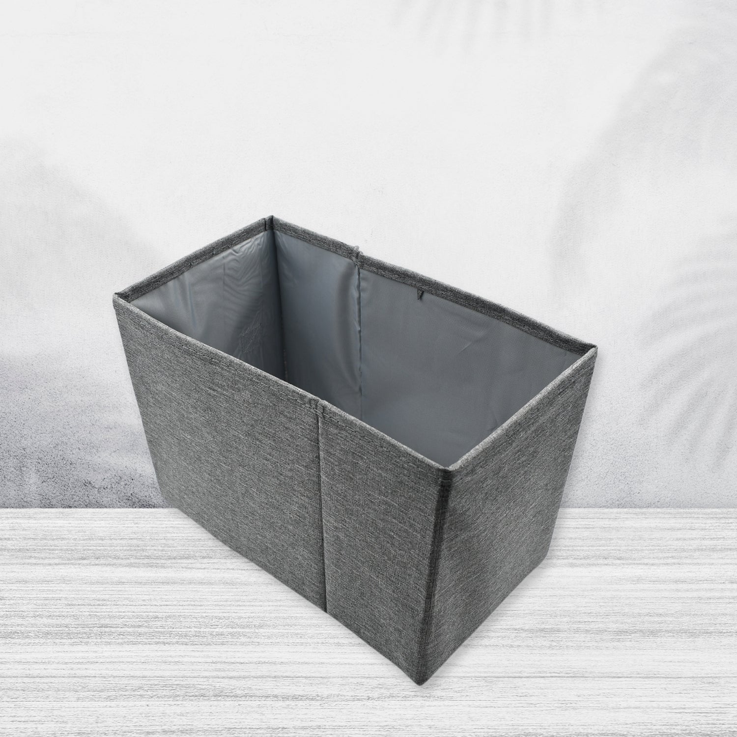 FOLDABLE STORAGE BOX WITH LID AND HANDLES, COTTON AND LINEN STORAGE BINS AND BASKETS ORGANIZER FOR NURSERY, CLOSET, BEDROOM, HOME - Springkart 