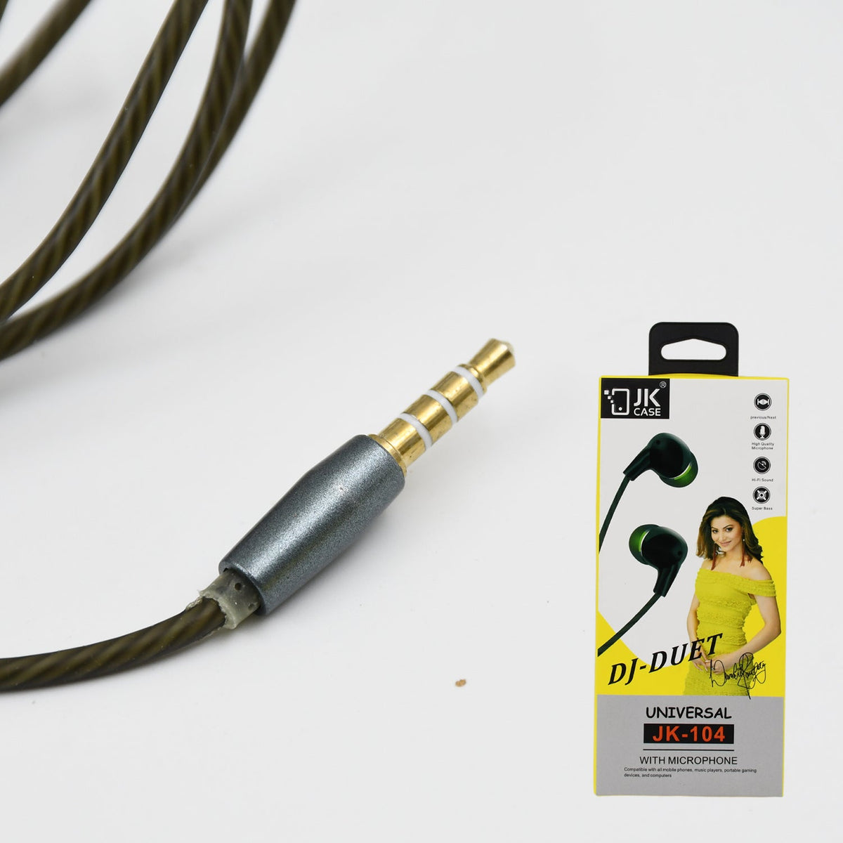 Universal Wired Earphone with Mic (1 Pc) - Springkart 