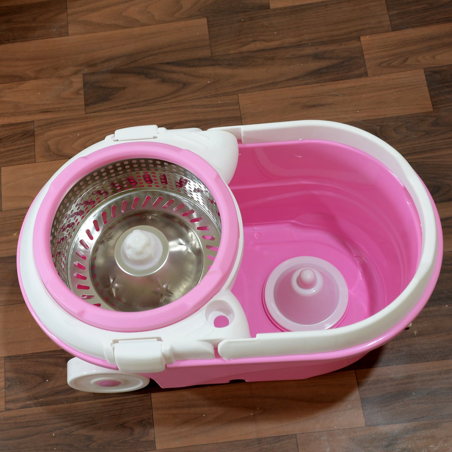 Spin Mop with Bucket for Floor Cleaning - Magic Mop Set with Steel Spin, Mop Stick, and Bucket for Home & Office - Springkart 