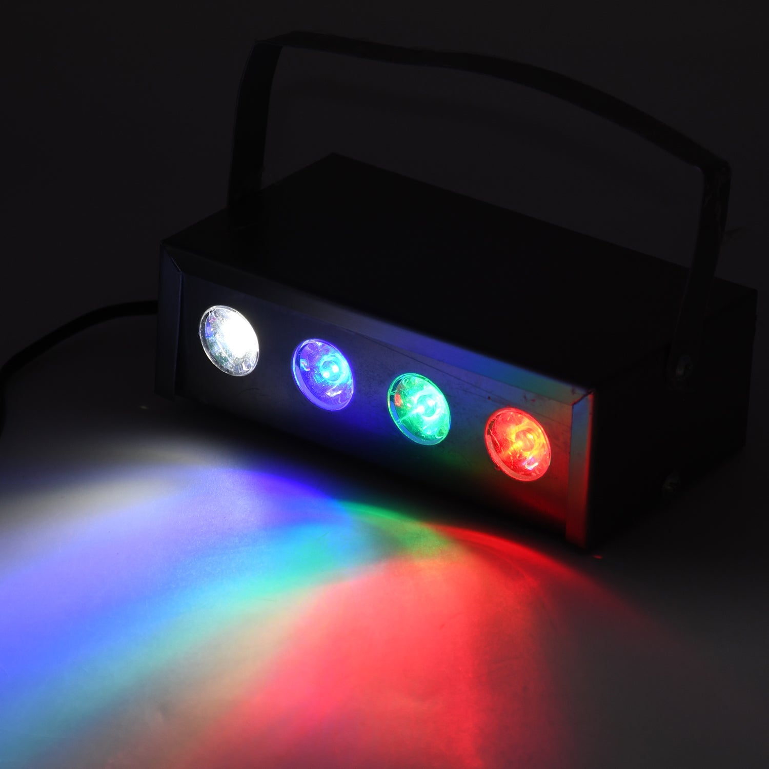 Mini Laser Projector Low Par Light 4 LED RGBW Stage Lighting Laser Light, Special Effects, Party Light - Springkart 