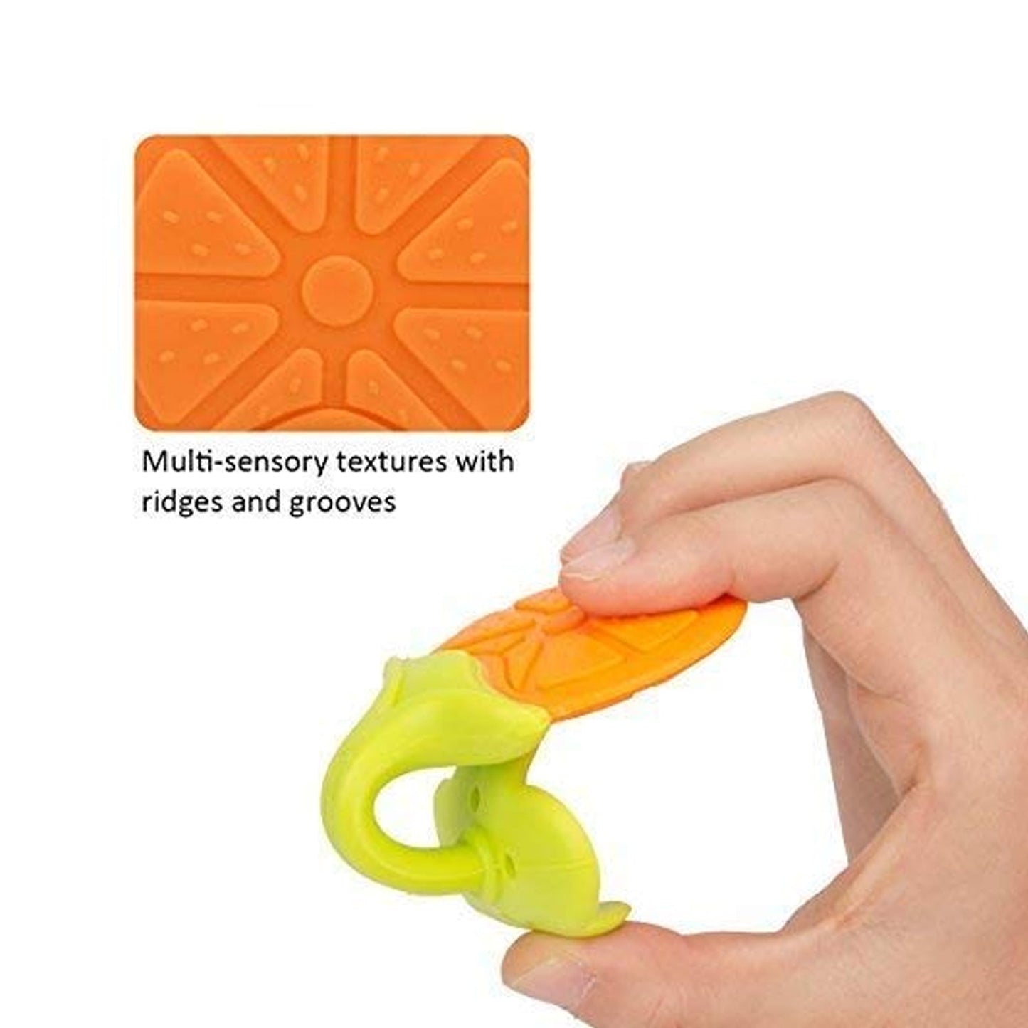 Silicone Fruit Teether Toy for Babies & Toddlers - Springkart 