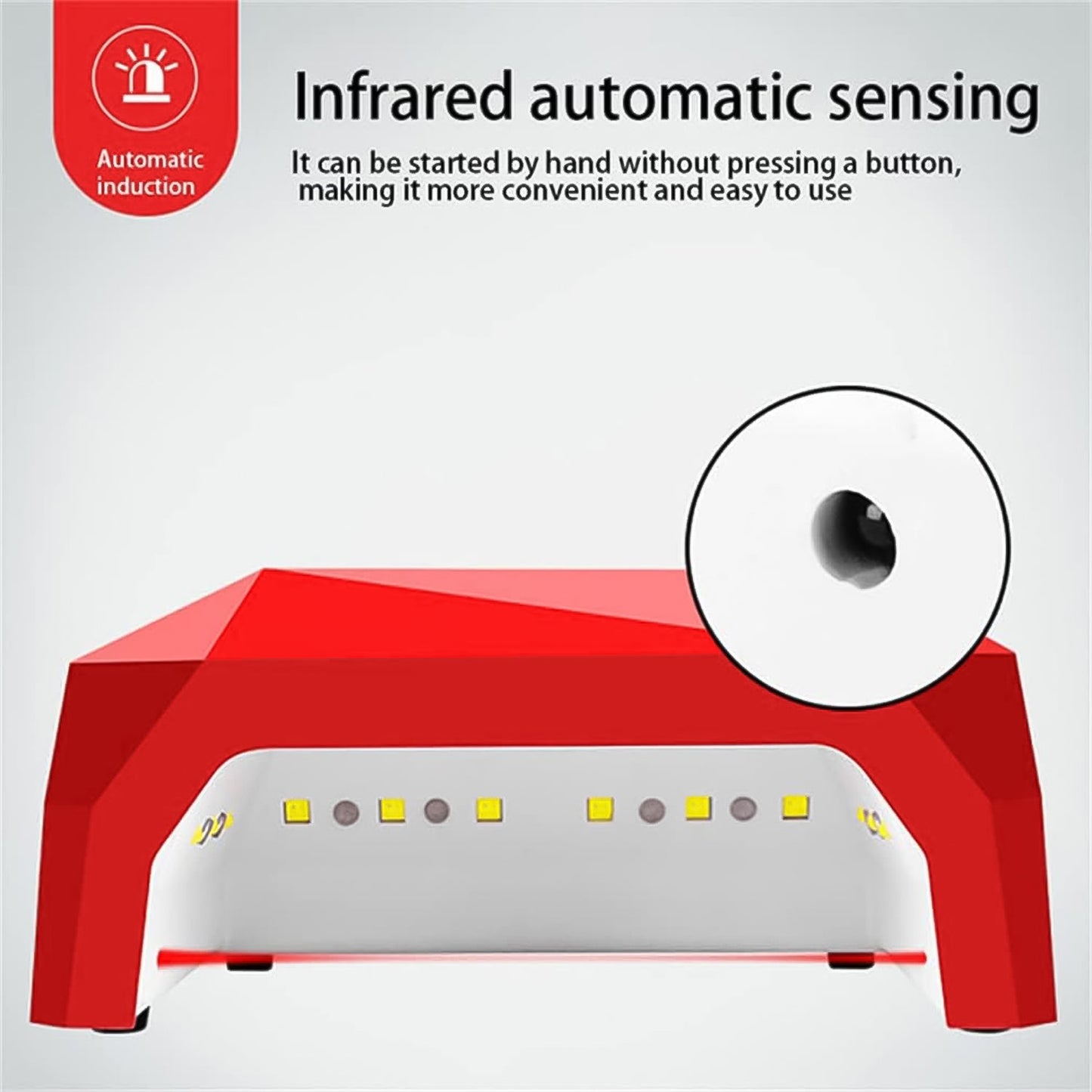 36W LED Nail Dryer Fast Curing Lamp with Motion Sensor (1 Pc) - Springkart 
