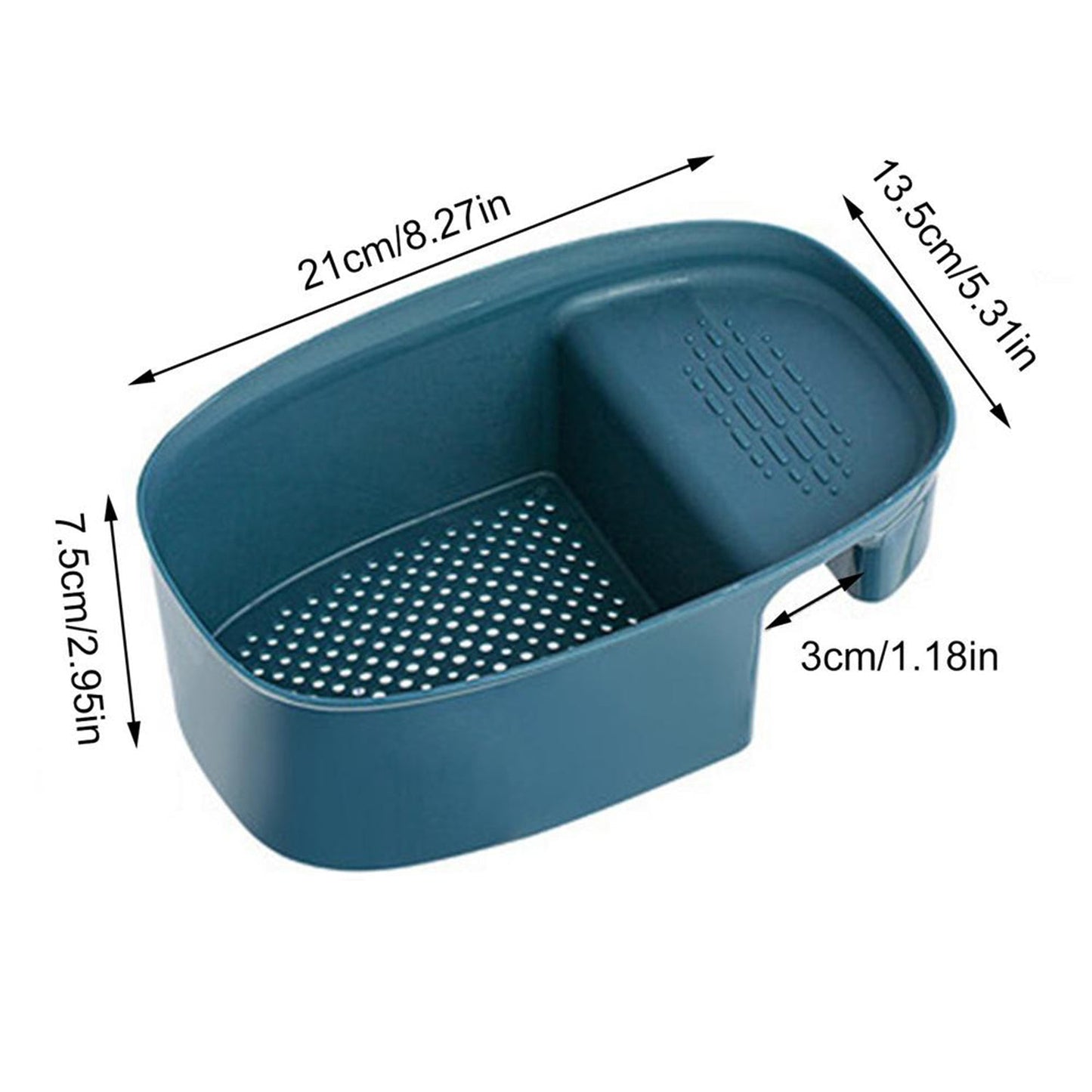 Kitchen Dish Drainer and Drying Rack Sink Basket for Washing Bowls Utensils Vegetables Fruits Storage Organiser - Springkart 