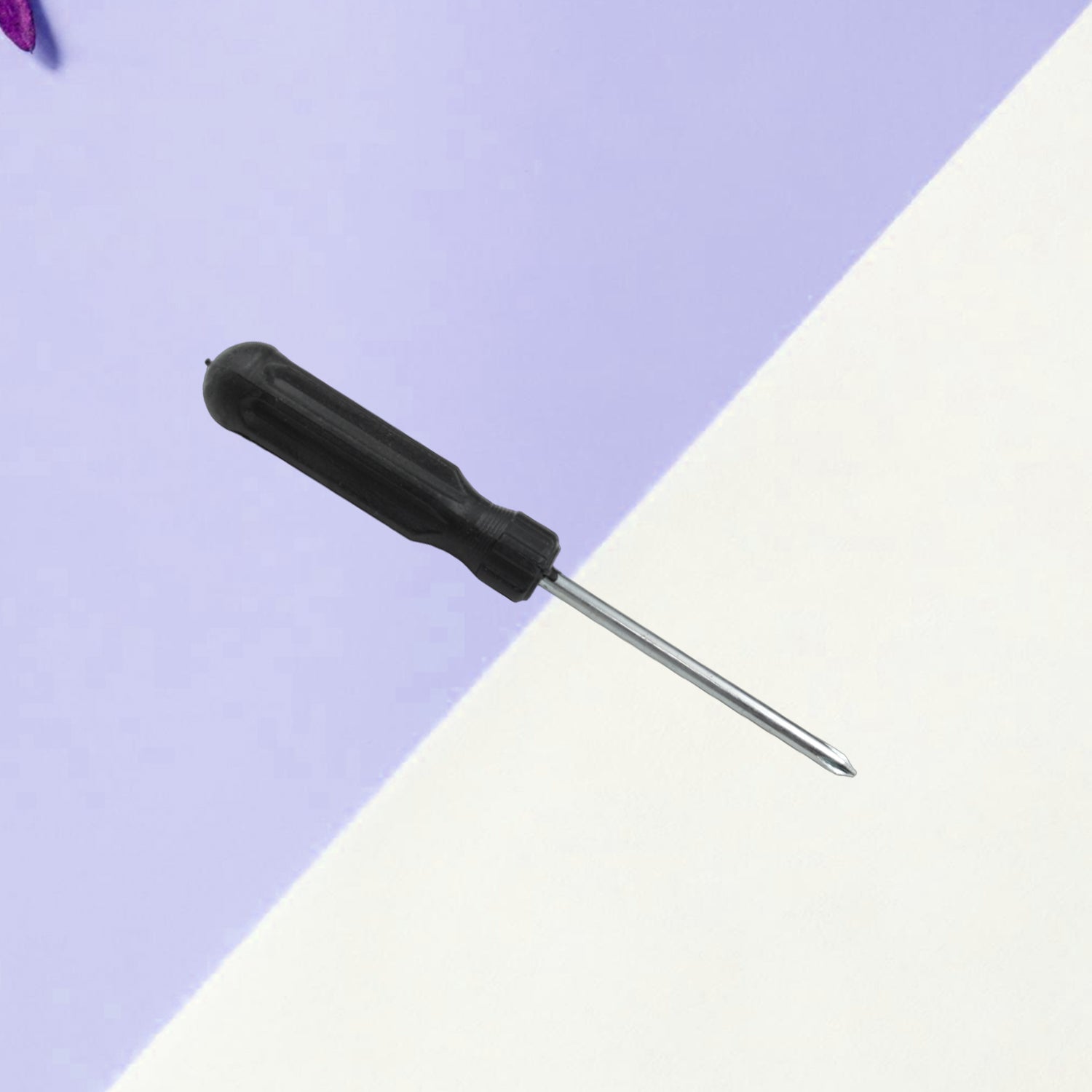 Small Pocket Size Slotted Cross Head Flat Magnetic Screwdriver, Small Slotted Screwdriver Flat Head with Black Handle for Small Appliances (1 Pc) - Springkart 
