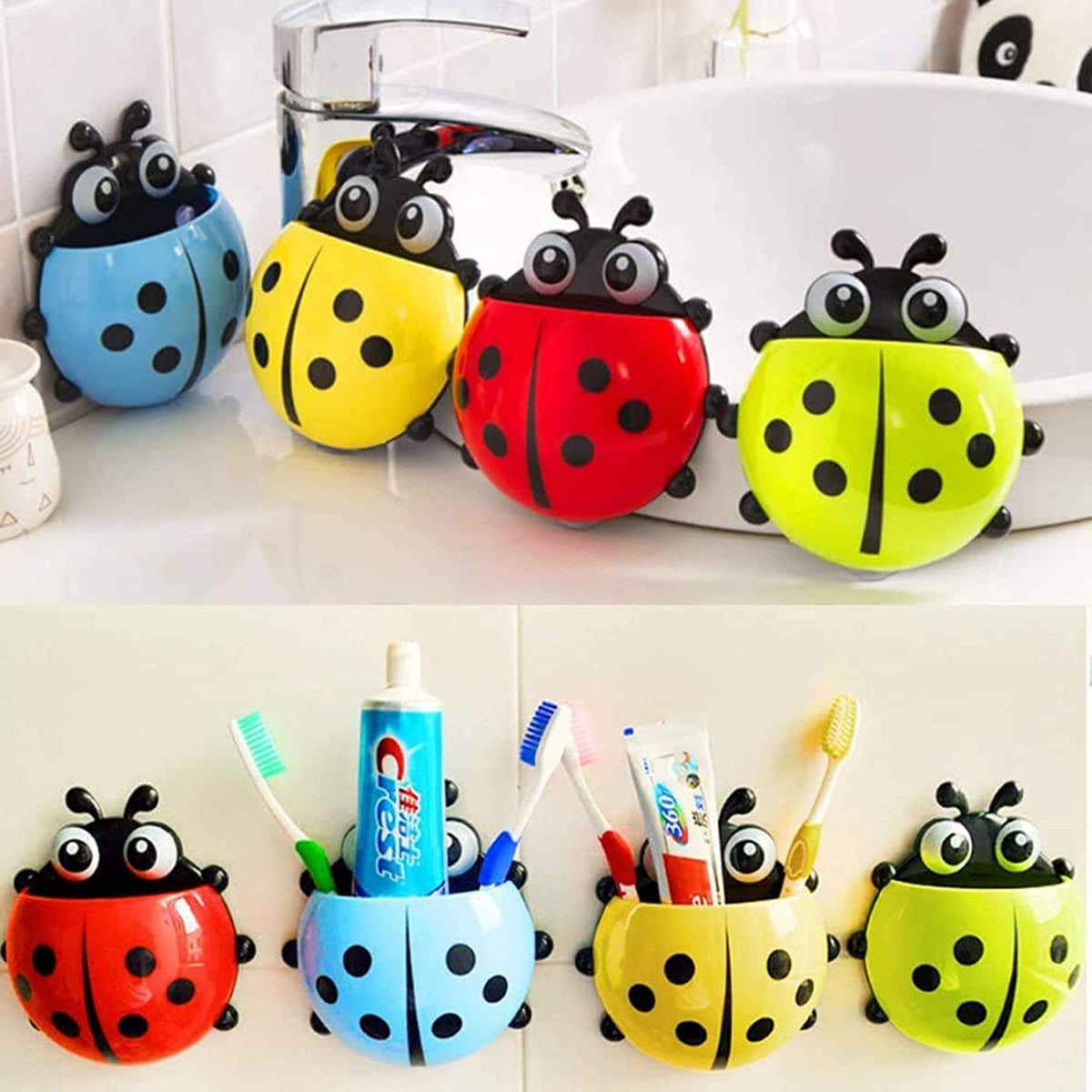 Ladybug Toothbrush Holder (1 Pc) - Springkart 