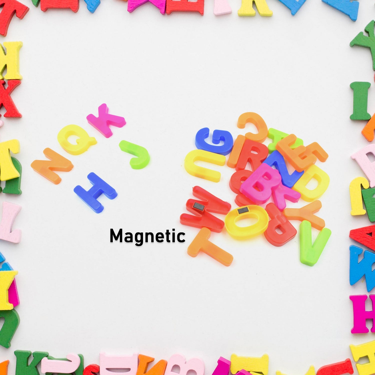 English A to Z Small letter Colorful Magnetic Alphabet to Educate Kids in Fun Play & Learn | Toy for Preschool Learning, Spelling, Counting (26 Alphabet) - Springkart 