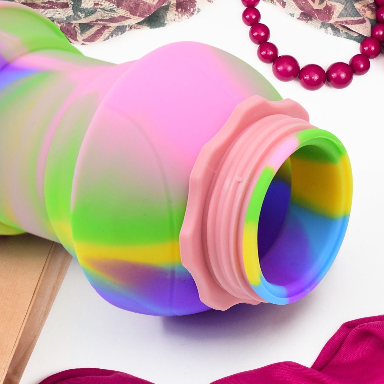 Flexible Collapsible Silicone Sports Water Bottle (260 ML / 20 CM Folding) - Springkart 