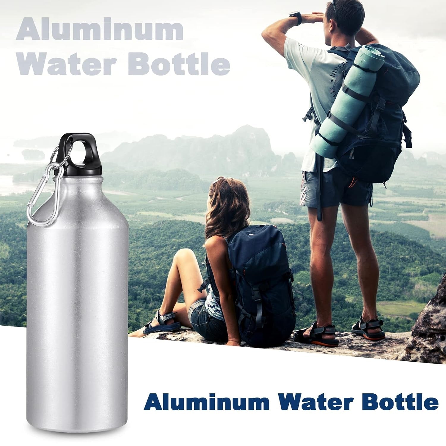 Aluminium Sports Water Bottle, 1 Pc (Capacity 750 ML Approx) - Springkart 