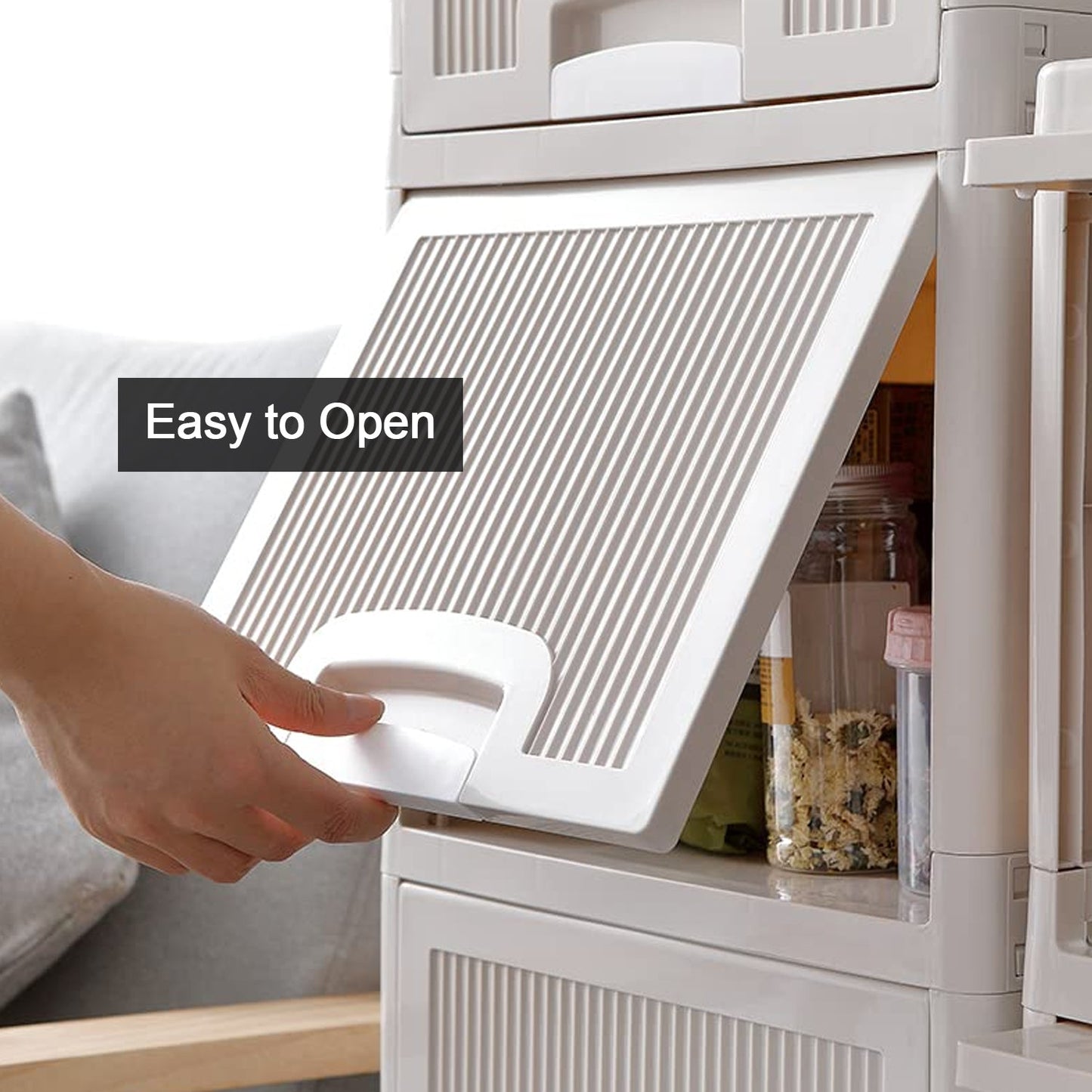 Multipurpose Storage Cabinet, Storage Solutions plastic drawers || Multi Layer Wardrobe Storage Drawers || Foldable Multipurpose Drawer Units For Kitchen, Bathroom, Bedroom, Cloth (2 Layer) - Springkart 