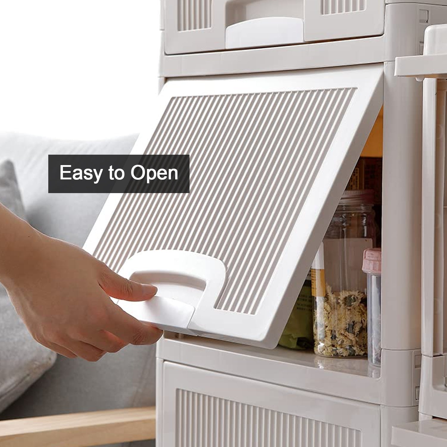 Multipurpose Storage Cabinet, Storage Solutions plastic drawers || Multi Layer Wardrobe Storage Drawers || Foldable Multipurpose Drawer Units For Kitchen, Bathroom, Bedroom, Cloth (2 Layer) - Springkart 