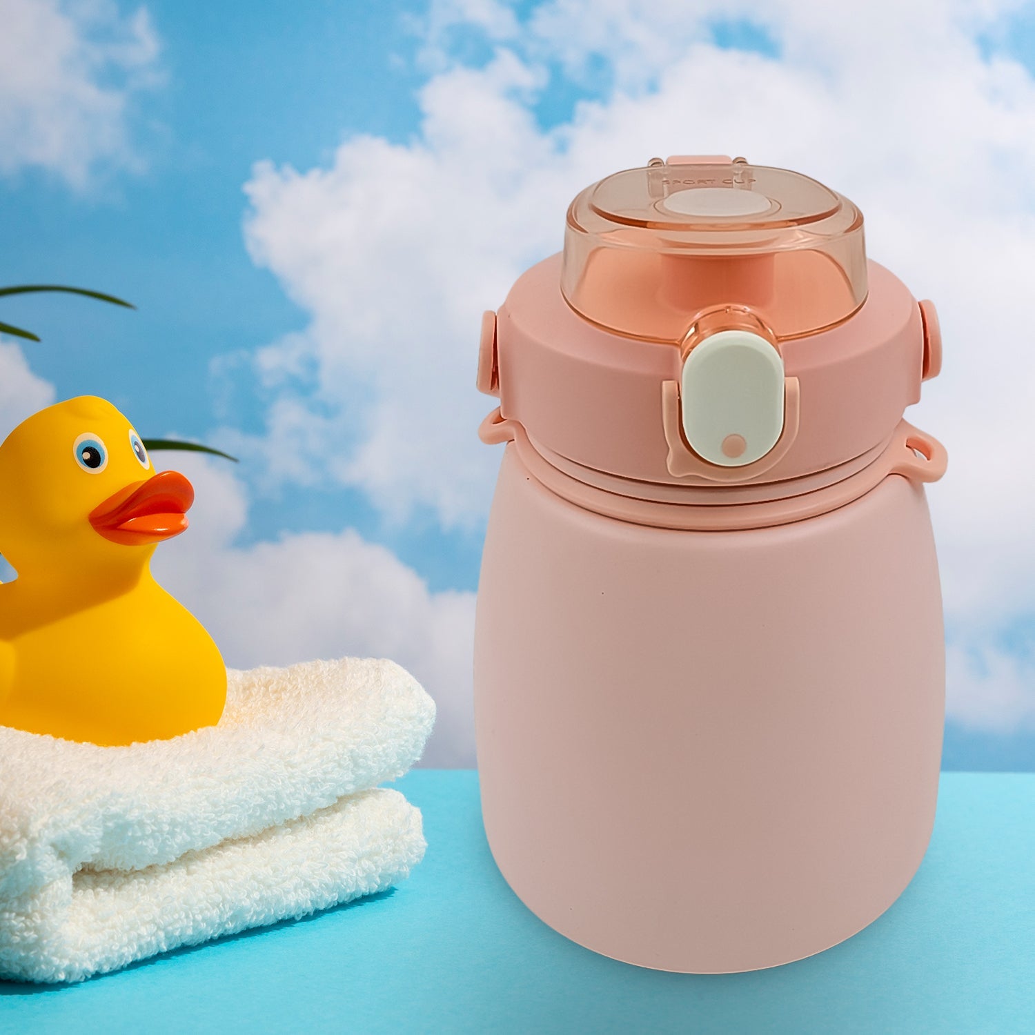Stainless Steel Mug / Bottle Vacuum Insulated Cup with Handle & Strap (1000 ML) - Springkart 