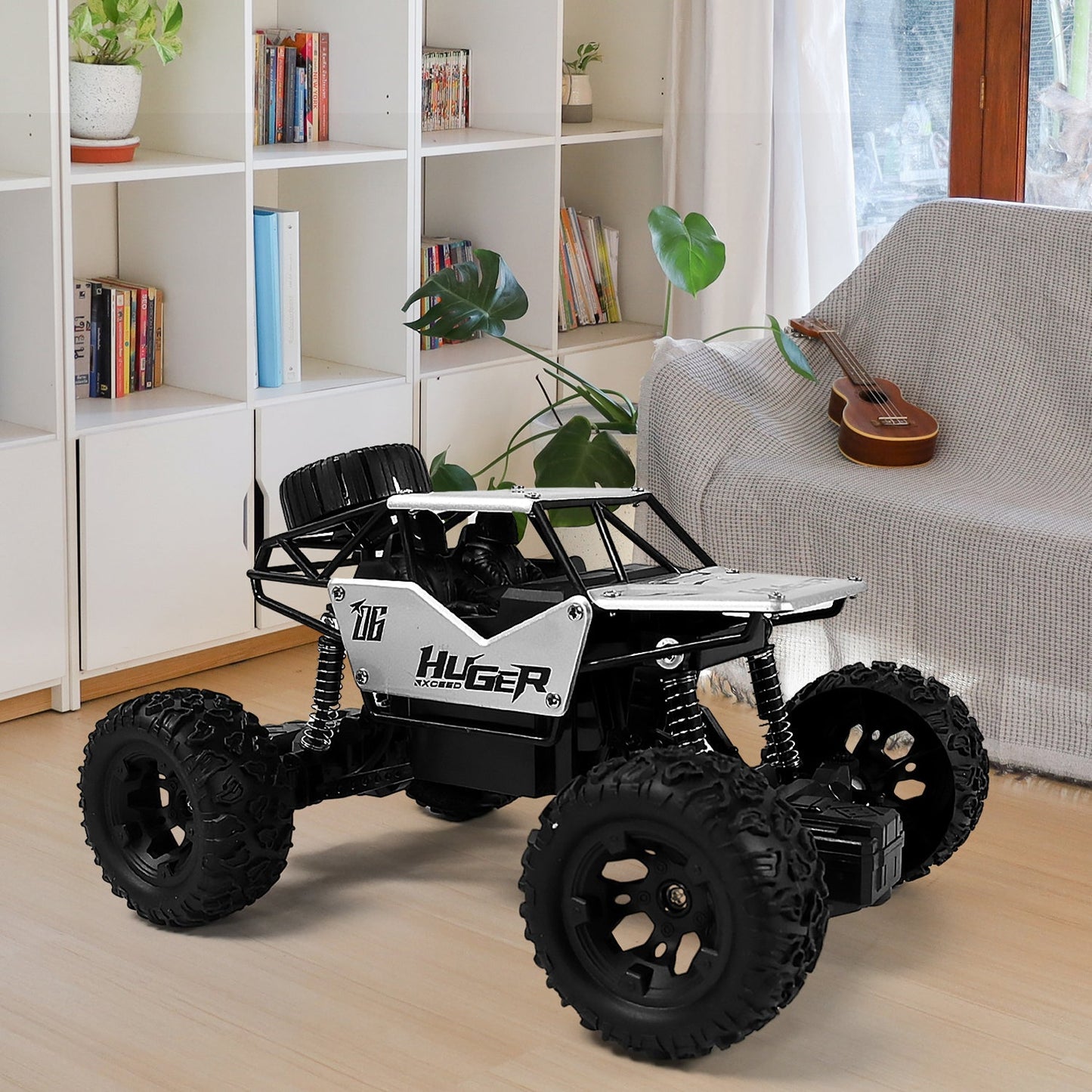 Rock Crawler Monster RC Truck All Terrain Stunt Racing Car Rechargeable Indoor Outdoor Toy Car - Springkart 