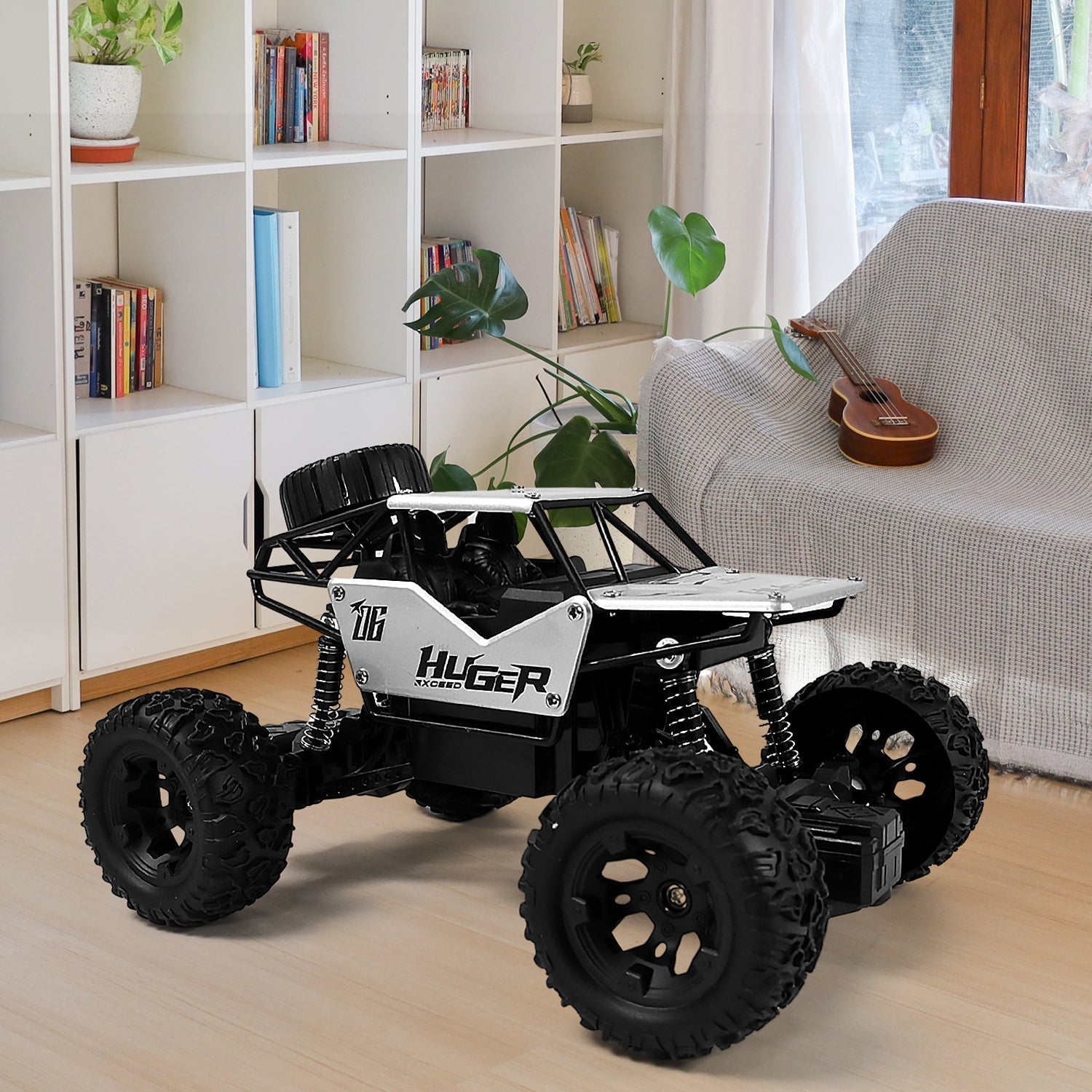 Rock Crawler Monster RC Truck All Terrain Stunt Racing Car Rechargeable Indoor Outdoor Toy Car - Springkart 