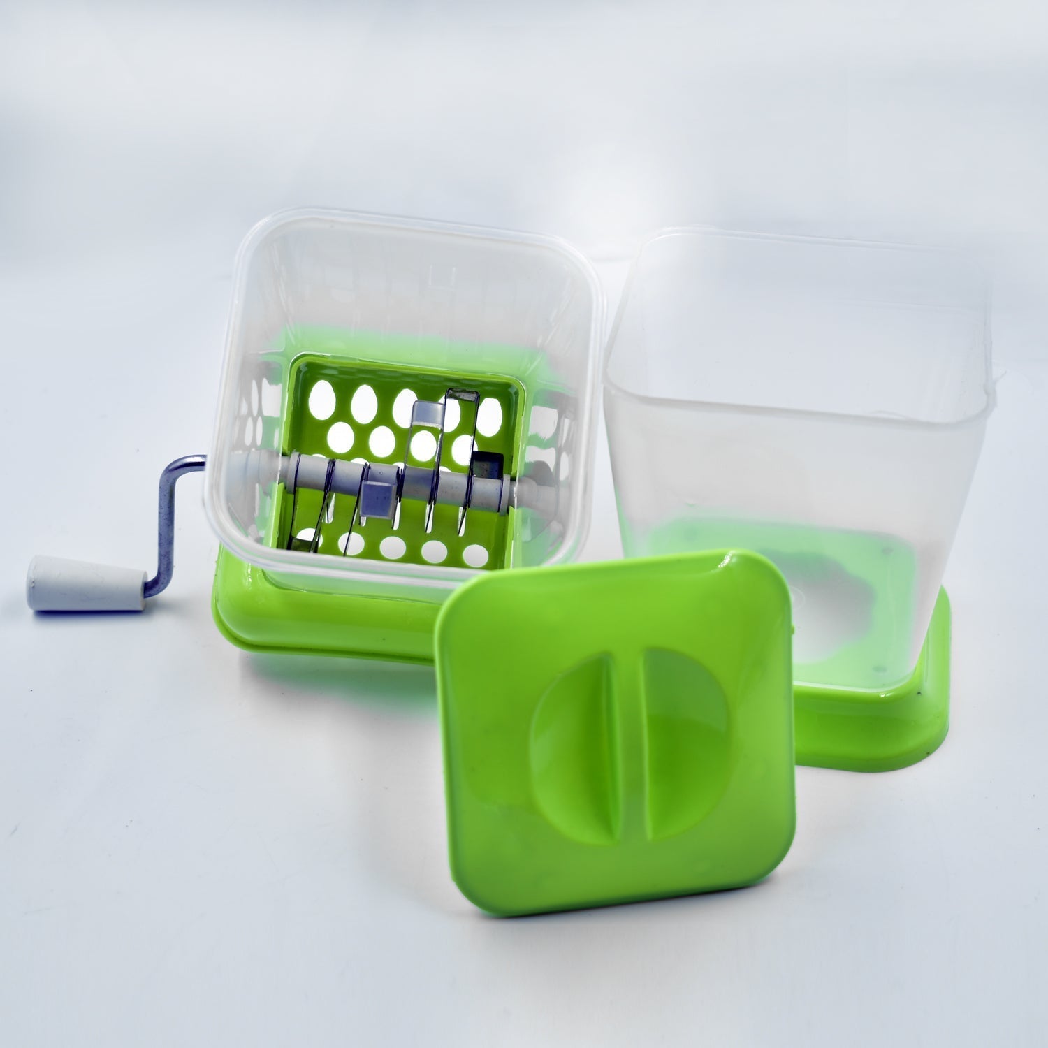 Small Onion Chopper & Vegetable Chopper Quick Cutter with Rotating Blade - Springkart 