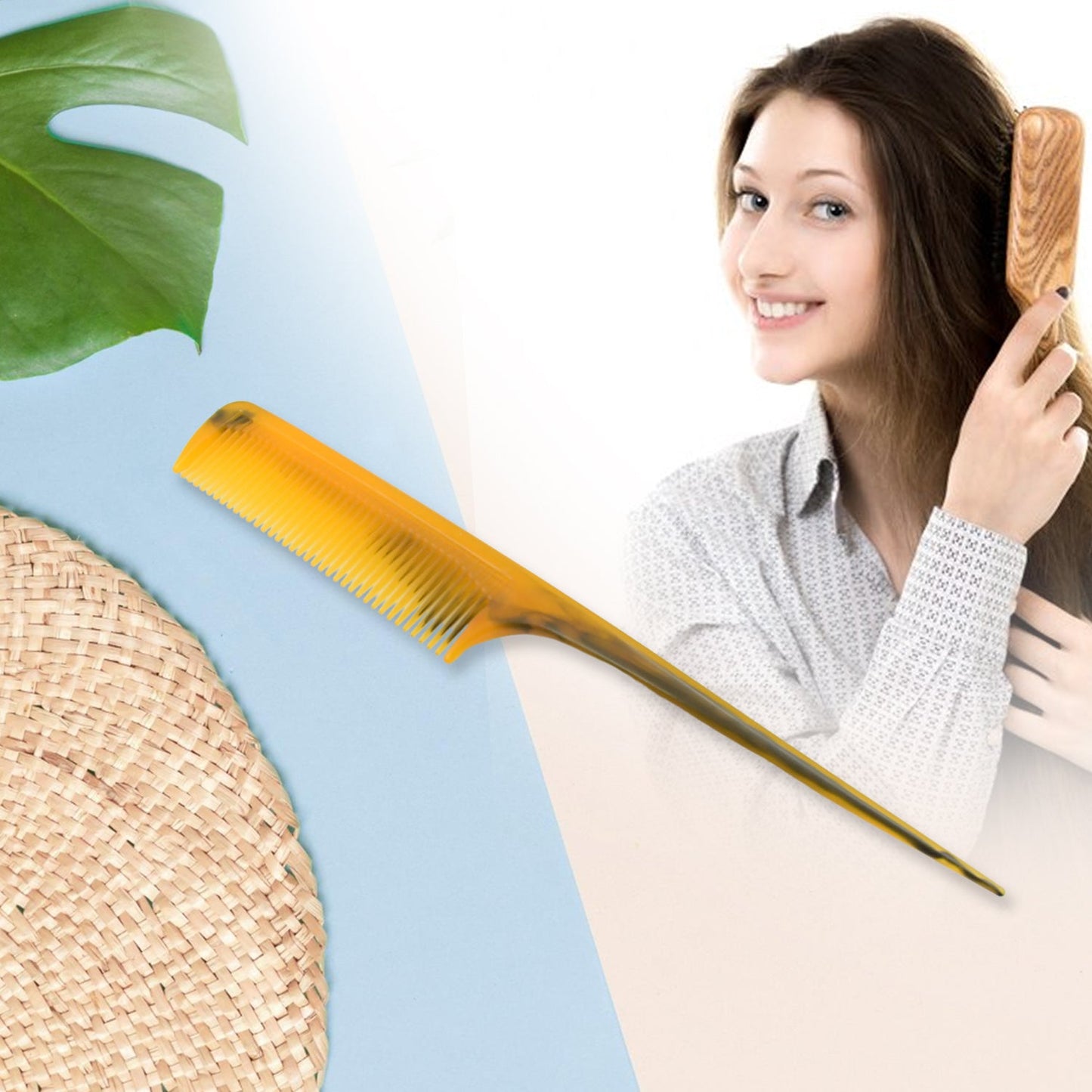 Salon Hairdressing Tapered Grip Hair Comb Beauty Tool Use For Men & Women (1Pc Comb) - Springkart 