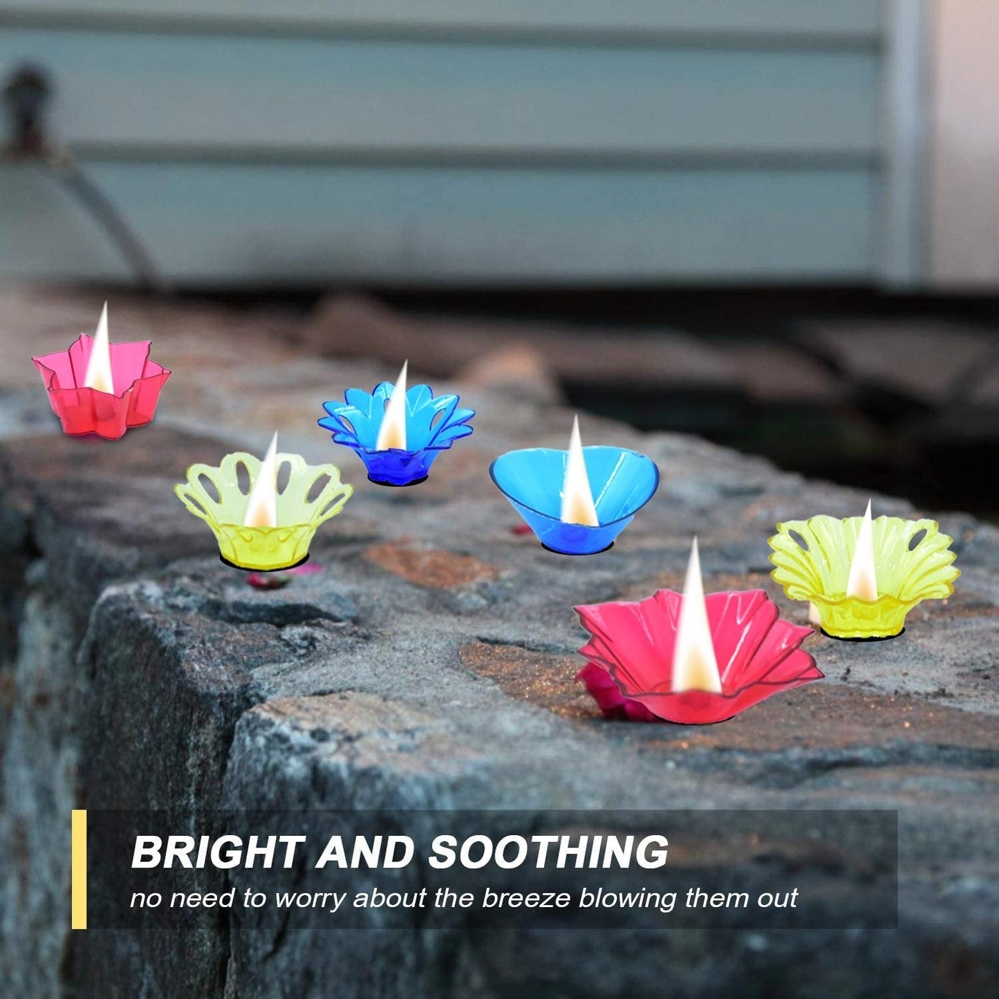 Candle Cup with Multi Shape (Multicolor) (12 Pcs Set) - Springkart 