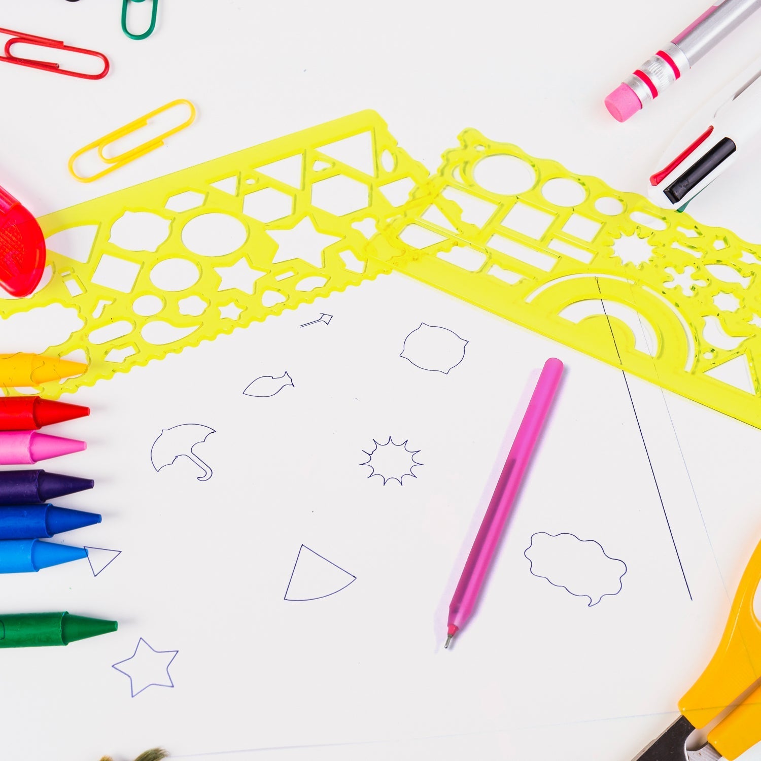 Clear Template Rulers: Triangle, Square, Rectangle - Springkart 