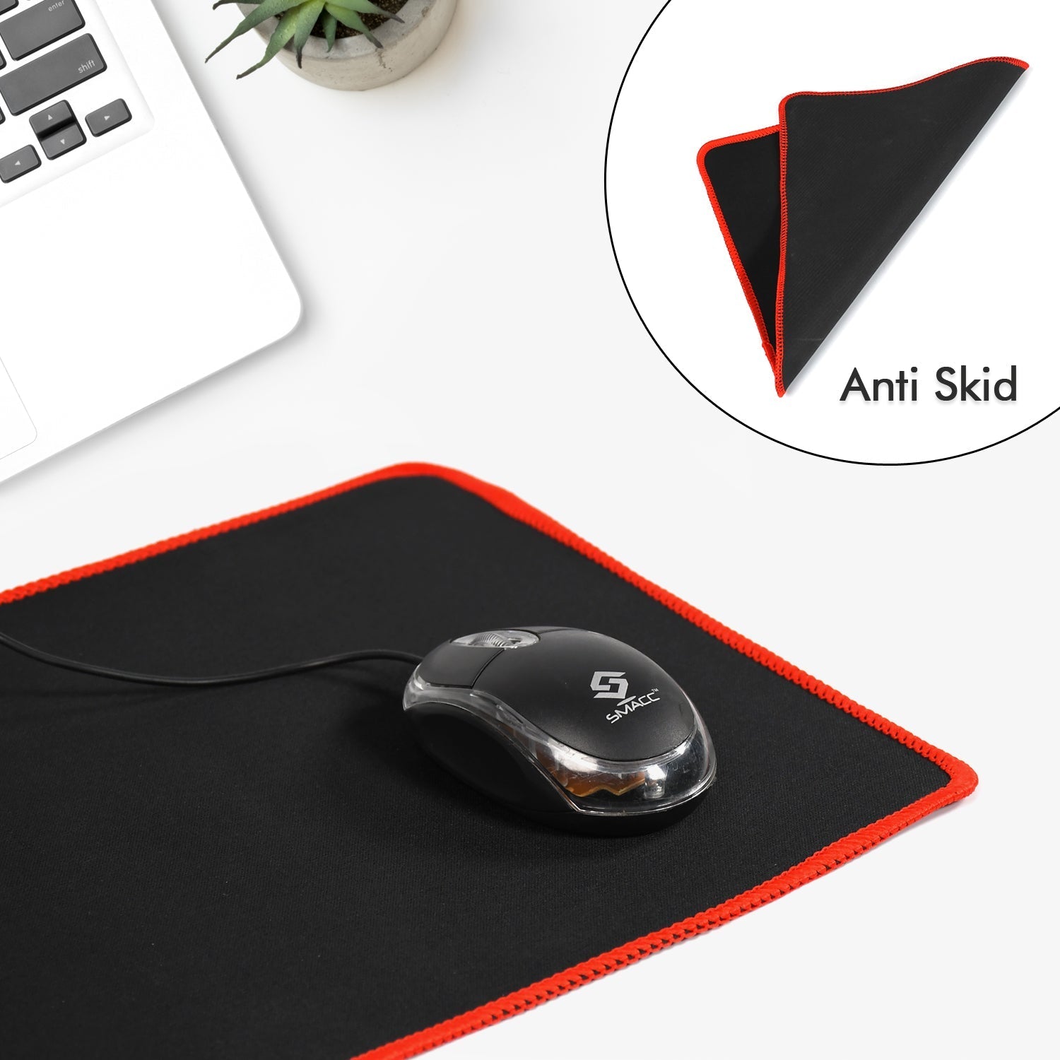 Gaming Mouse Pad Natural Rubber Pad Waterproof Skid Resistant Surface Pad For Gaming & Office Use Mouse Pad - Springkart 