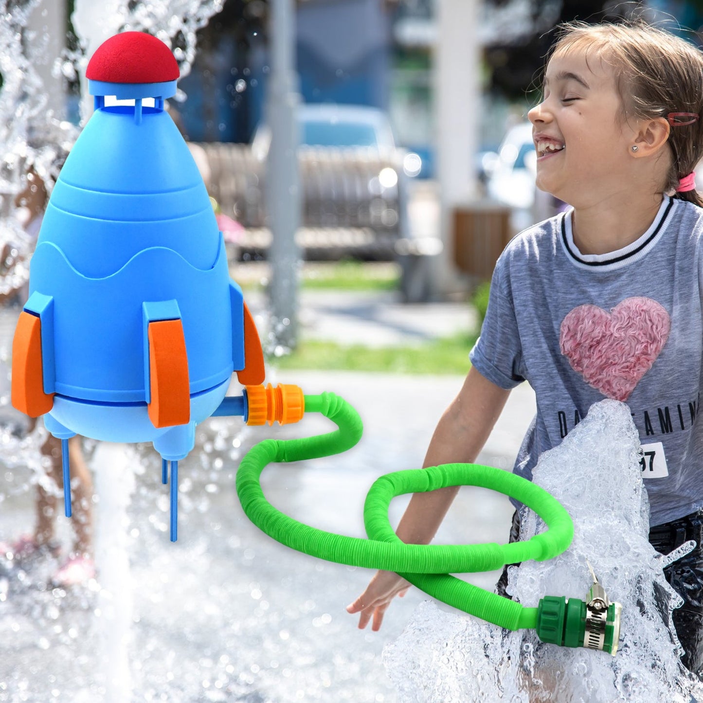 Sprinkler Rocket Launcher Summer Toys for Kids (1 Set) - Springkart 