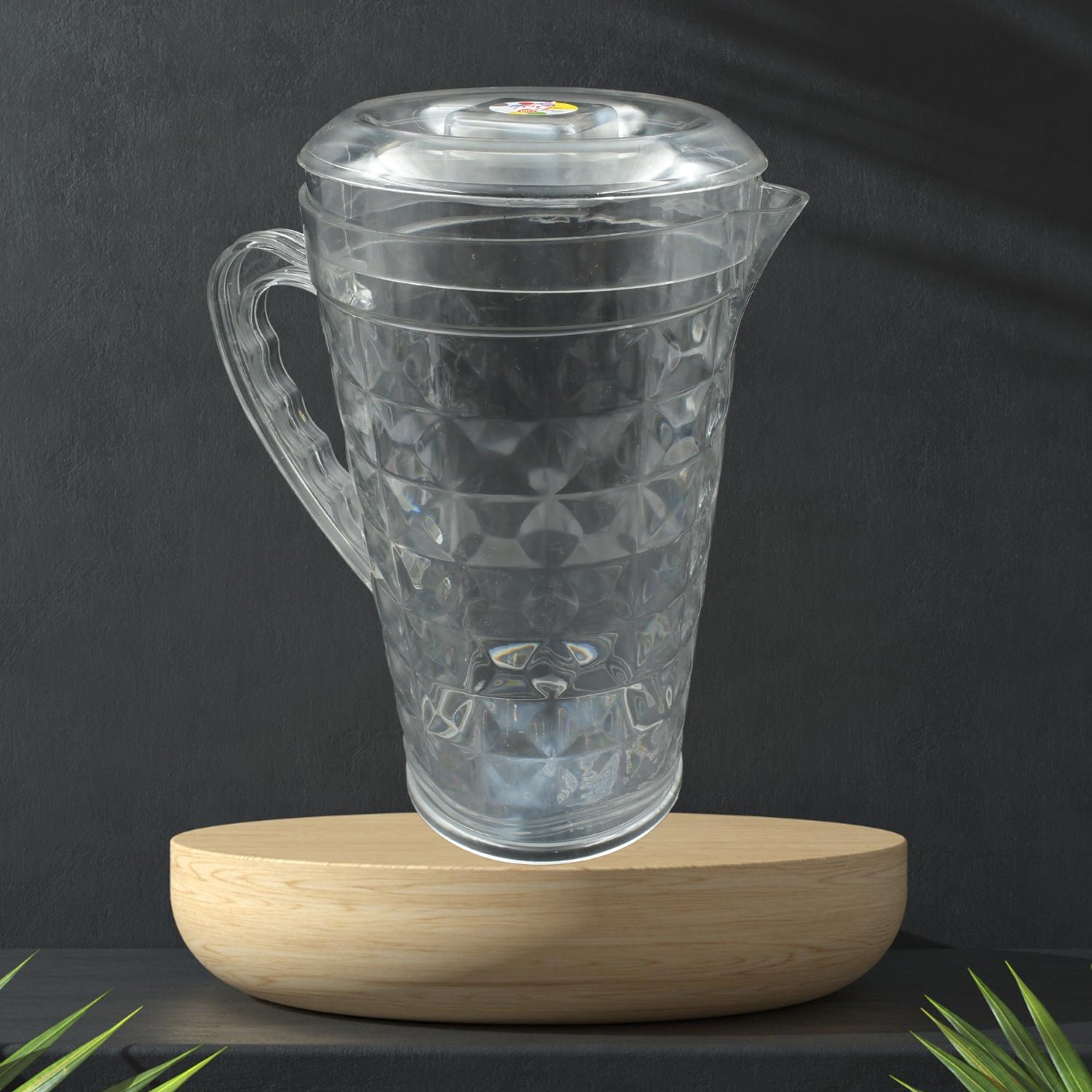 Mocktail Pet Jug Plastic Jug With lid, Drinking Beverage Jag, Transparent Tableware Reusable BPA Free, Plastic Water jug for Home use, Perfect for Home, Restaurants - Springkart 