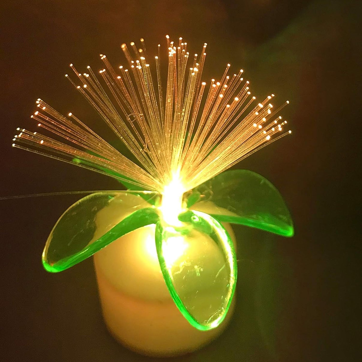 Fiber Optic Light, Mini Color Change LED Table Centerpieces, Light Up Candle - Pack of 12 - Springkart 