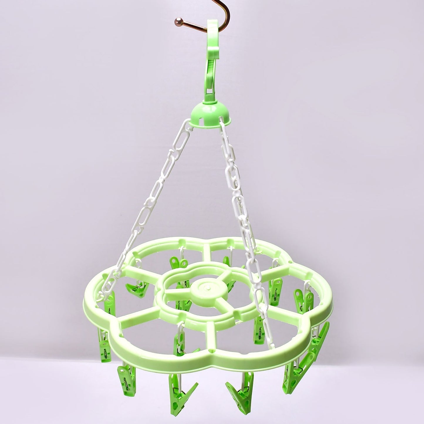 Hanger Household Plastic Hanger 15 Clips Hanger For House Use - Springkart 