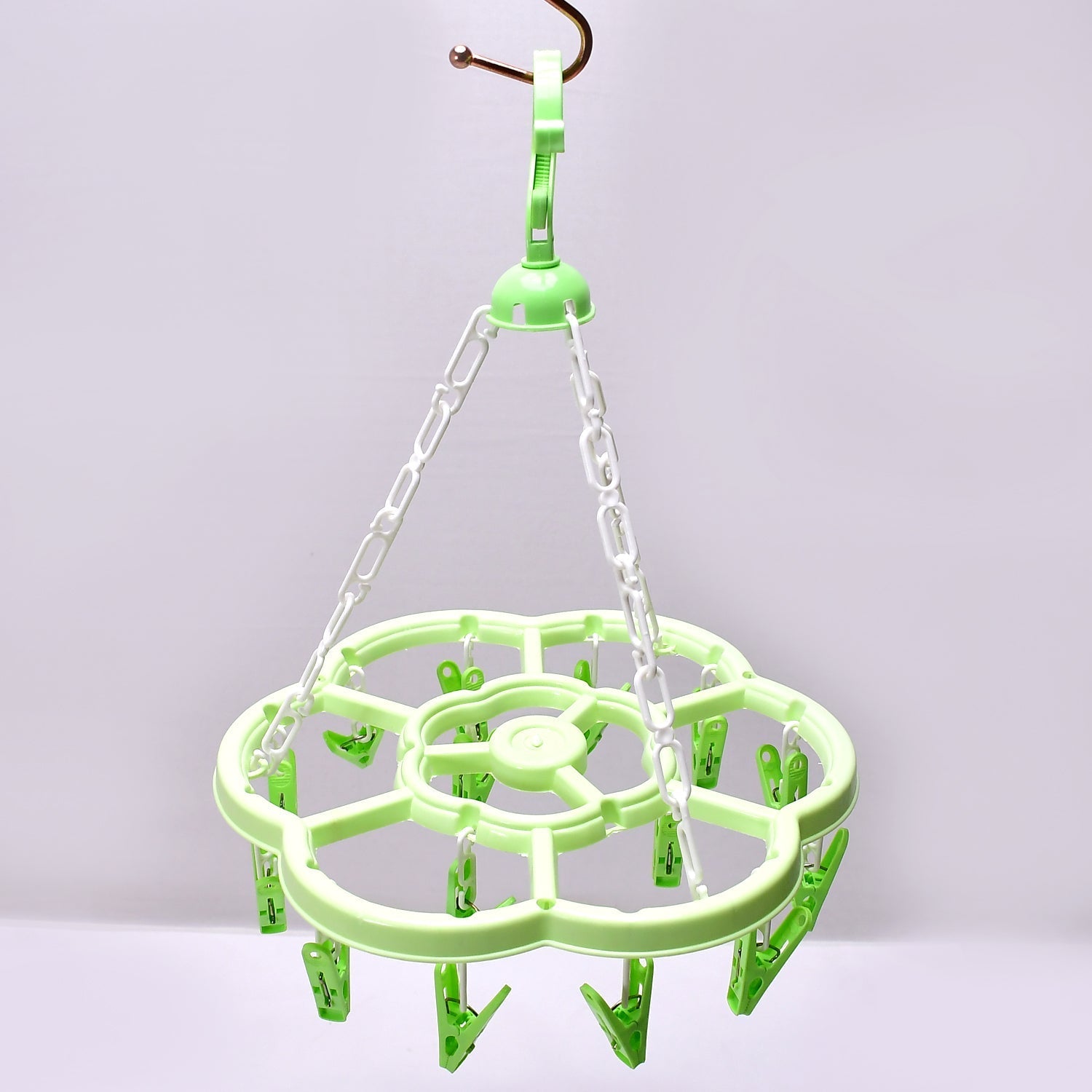 Hanger Household Plastic Hanger 15 Clips Hanger For House Use - Springkart 