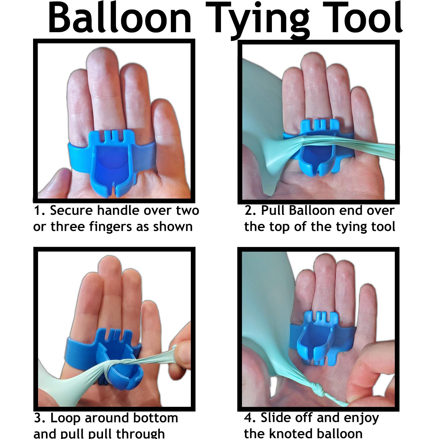 Balloon Tying Tool - Knotting Device for Faster Balloon Setup, Party Decoration Accessory - Springkart 