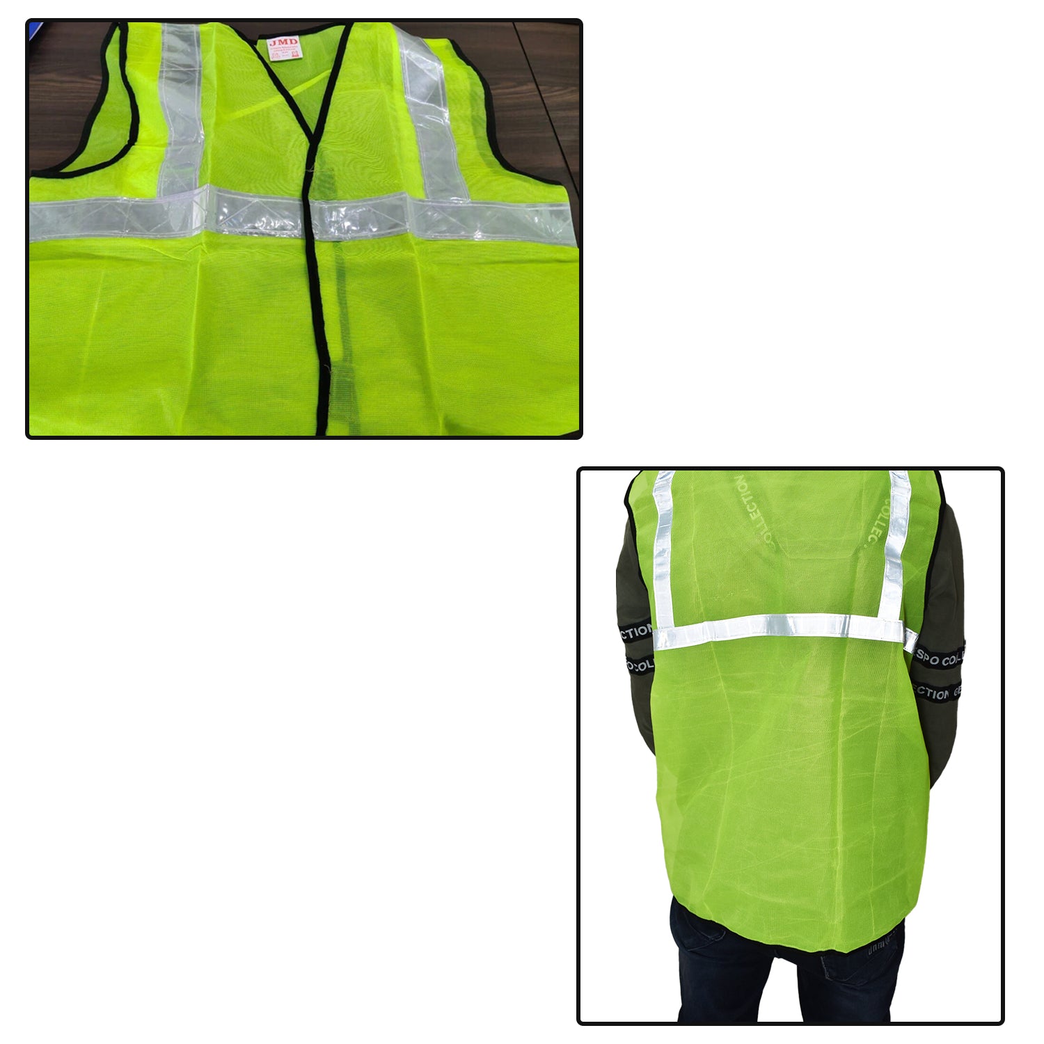 Green Safety Jacket for Construction Protection - Springkart 