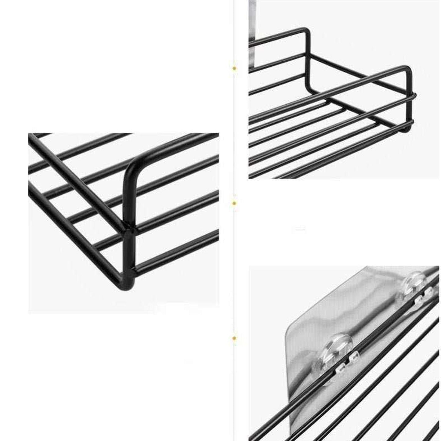 Multipurpose Wall Mount Metal Bathroom Shelf and Rack for Home and Kitchen. - Springkart 