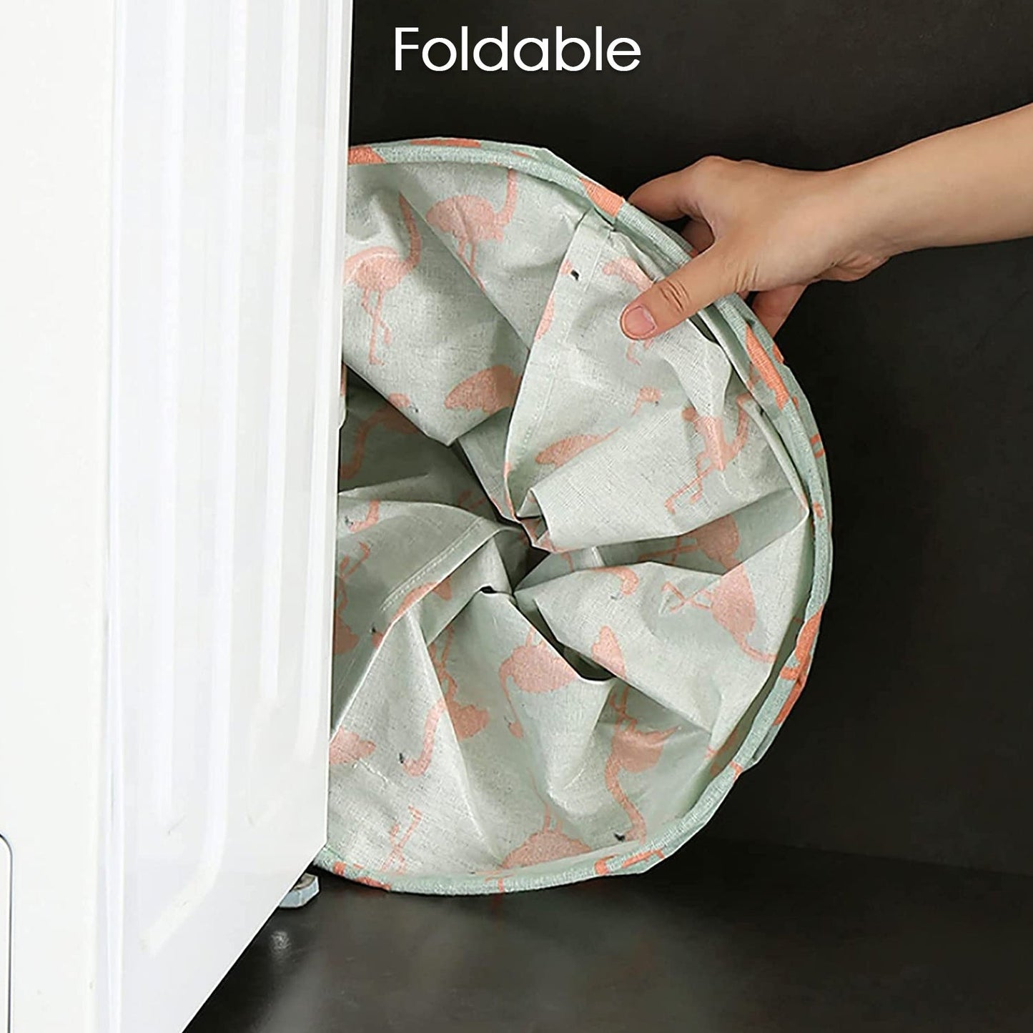 Durable and Collapsible Laundry storage Bag with Handles Clothes & Toys Storage Foldable Laundry Bag for Dirty Clothes. - Springkart 