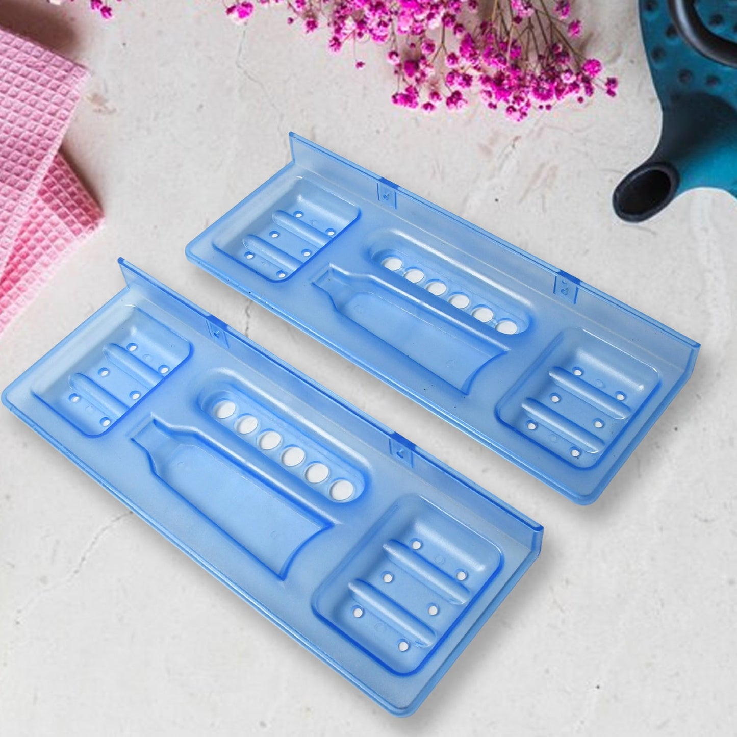 Shop a wide range of bathroom ware products from Pure Source India, in this pack there coming 4in1 glass soap dish, which is suitable to use on stand .It is having unique design of products will enhance beauty of your bath room. - Springkart 