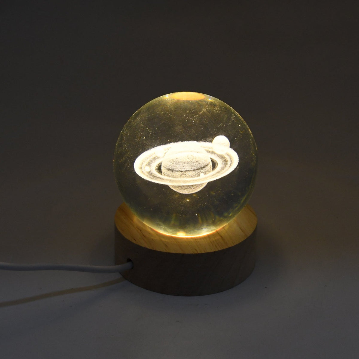Astronaut 3D Crystal Ball lamps With Wood Base (1 Pc) - Springkart 