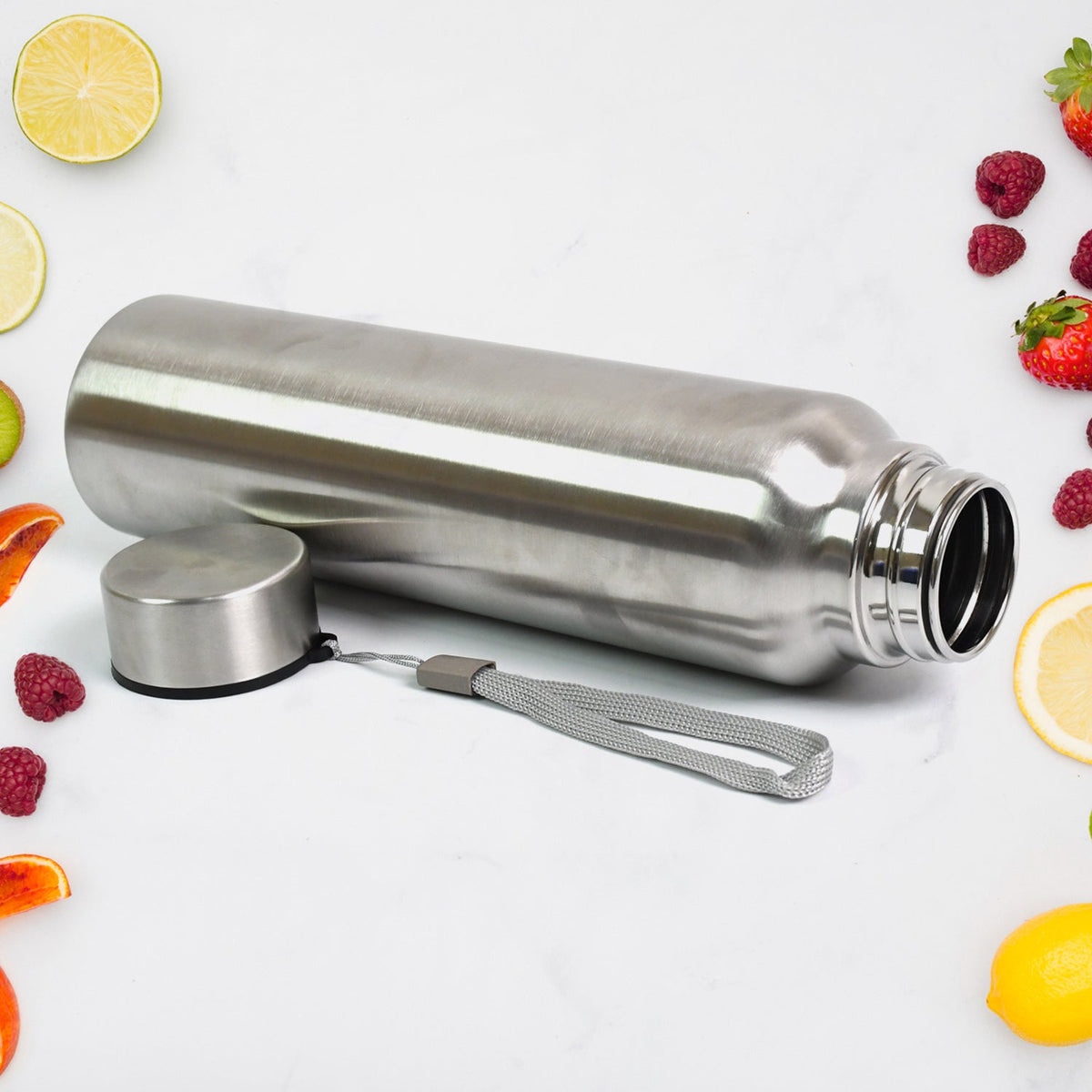 Stainless Steel Double Wall Vacuum-Insulated Drink Water Bottle (1000 ML) - Springkart 