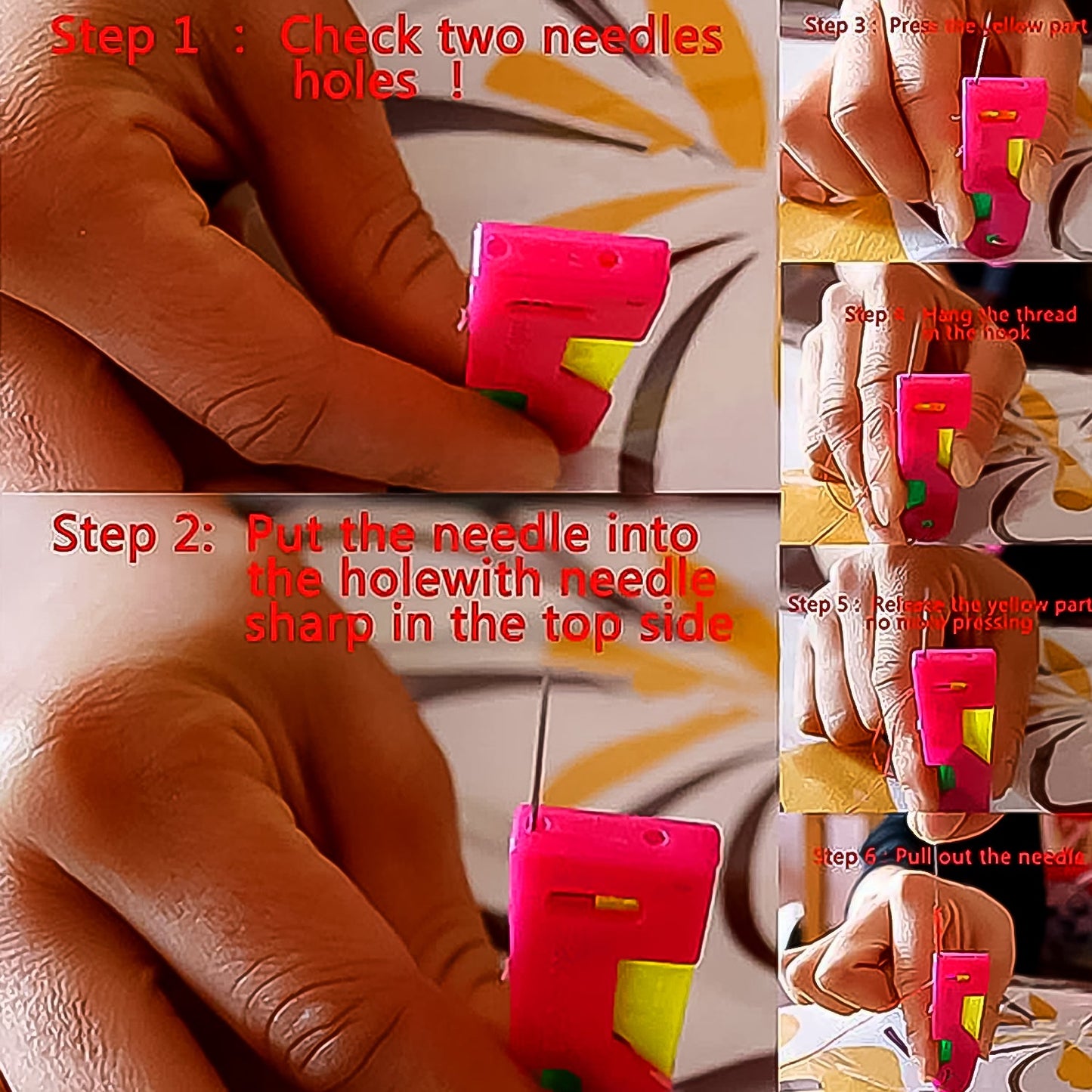 Automatic Needle Threading Device (Multicolour) - Springkart 
