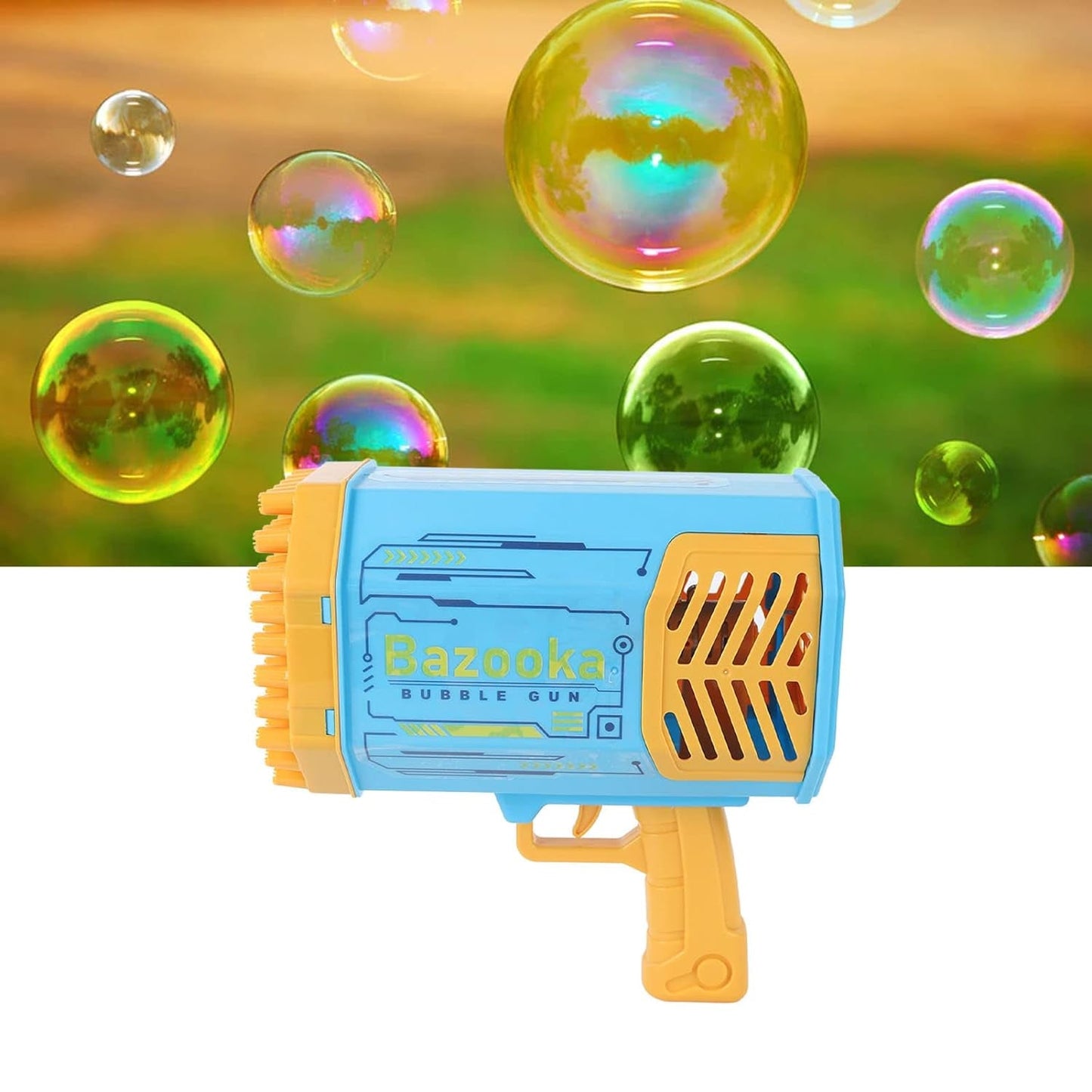 69 Holes Big Rechargeable Powerful Machine Bubble Gun Toys for Kids Adults, Bubble Makers, Big Rocket Boom Bubble Blower Best Gifts