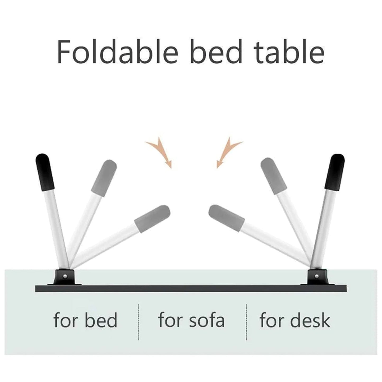 Laptop Table Foldable Portable Notebook Bed Lap Desk Tray Stand Reading Holder with Coffee Cup Slot for Breakfast, Reading & Movie Watching. - Springkart 