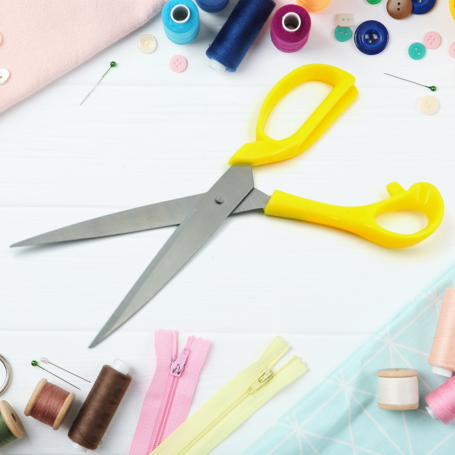Scissors for craft work paper cutter Scissor stainless steel All Purpose Ergonomic Comfort Grip Office Scissors Craft Shears Sharp Scissors (9 Inch) - Springkart 