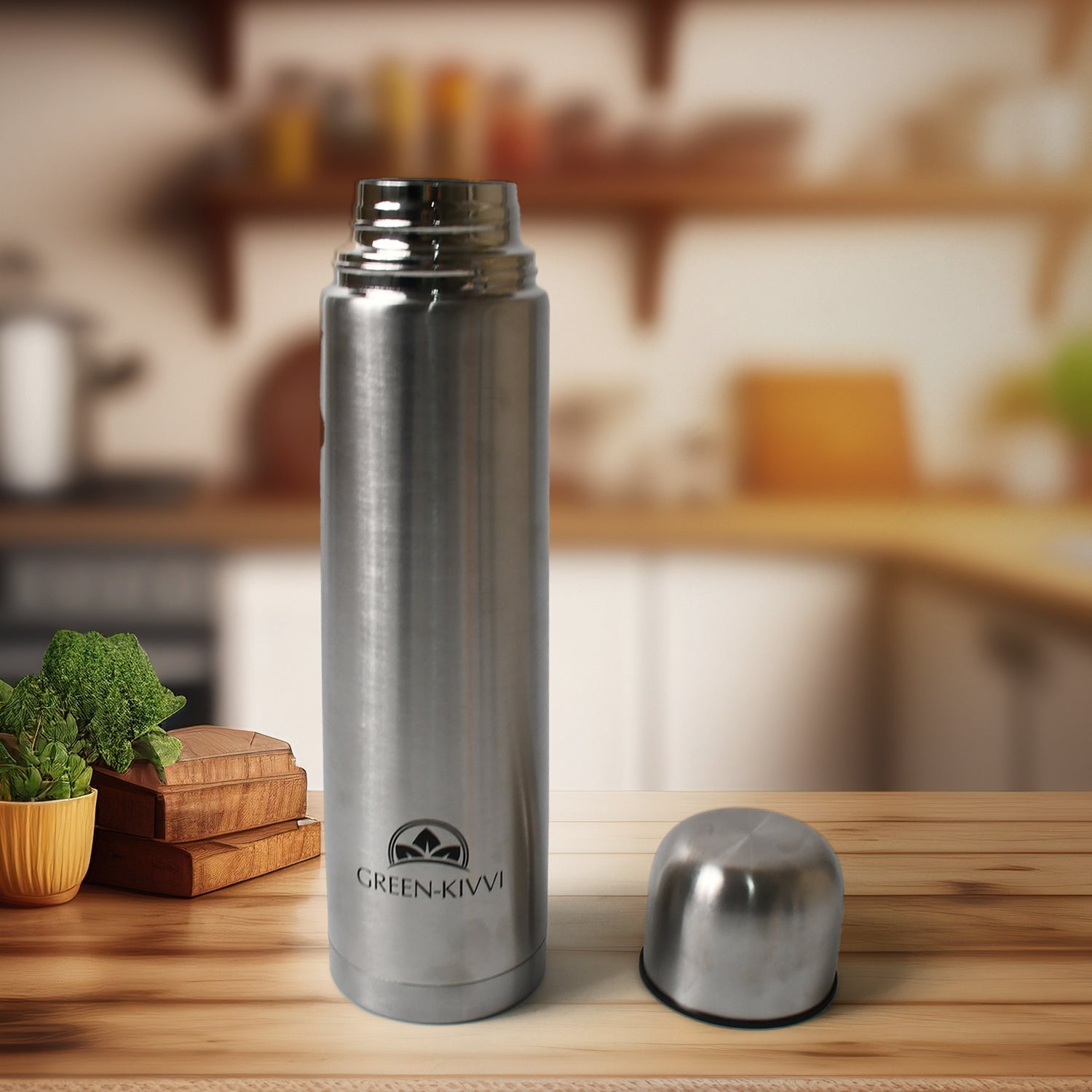 Vacuum Stainless Steel Double Wall Water Bottle, Fridge Water Bottle, Stainless Steel Water Bottle Leak Proof, Rust Proof, Cold & Hot Thermos steel Bottle| Leak Proof | Office Bottle | Gym | Home | Kitchen | Hiking | Trekking | Travel Bottle (1000 ML) - Springkart 