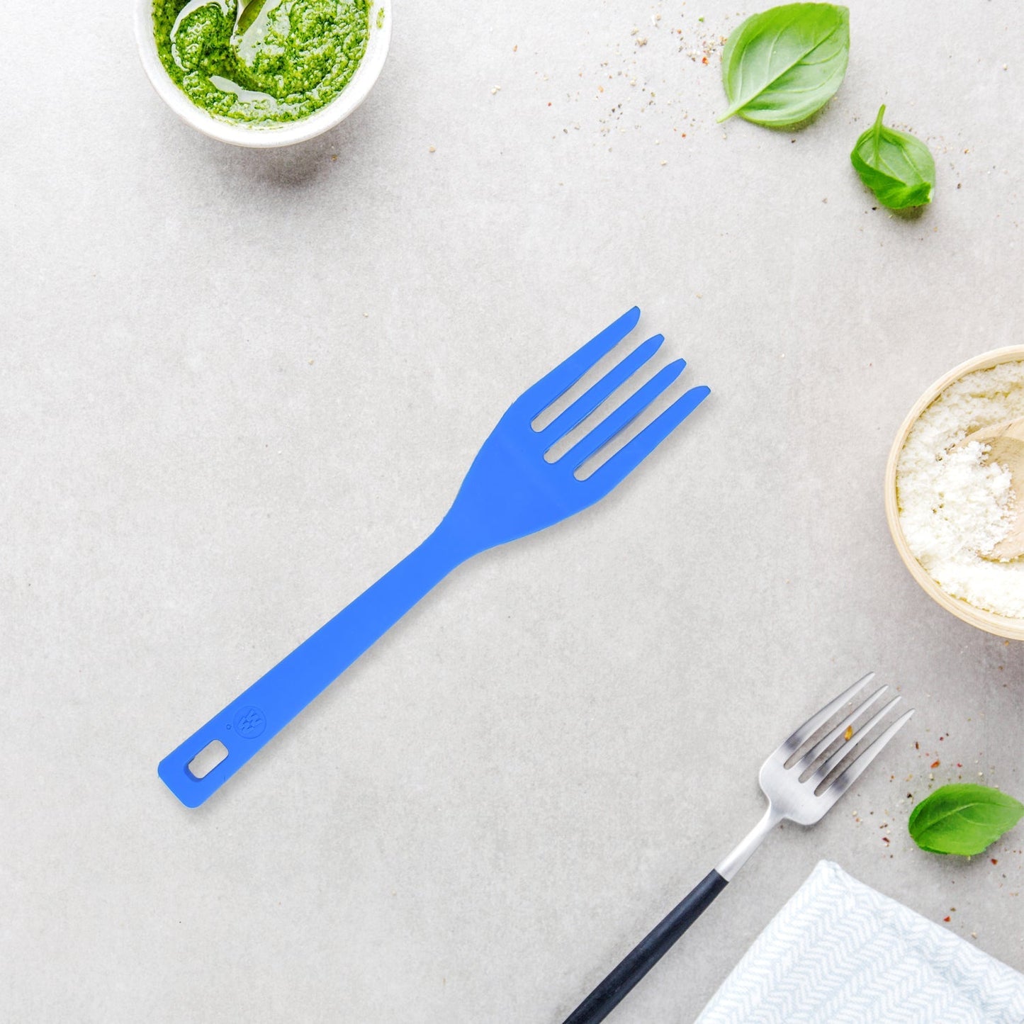 BENDABLE KIDS SILICONE HANDLE FORK | CHILDREN PLASTIC BABY FORK ( 1pc ) - Springkart 