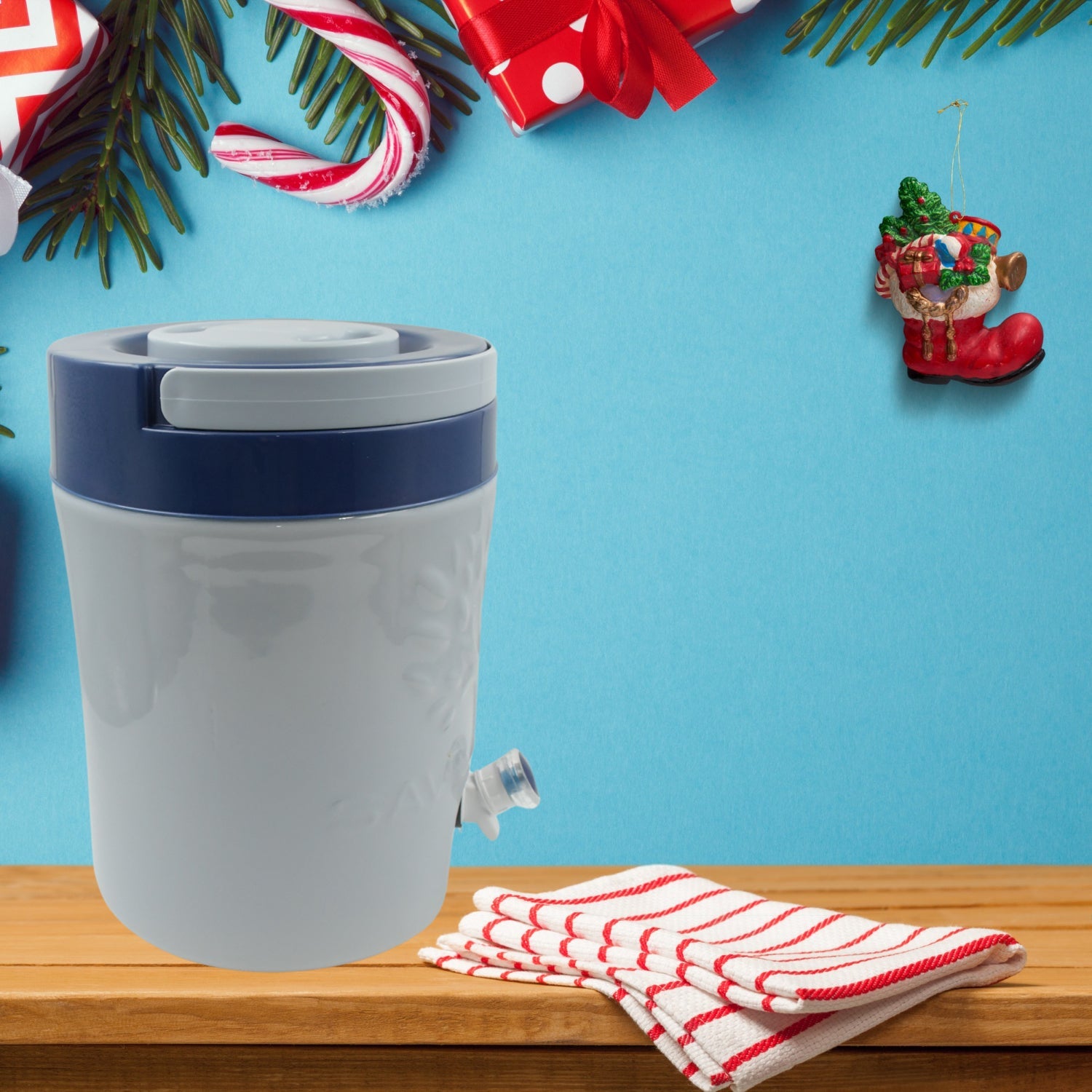 Insulated Water Jug with Tap (12000ml): Leakproof, Travel Cooler - Springkart 