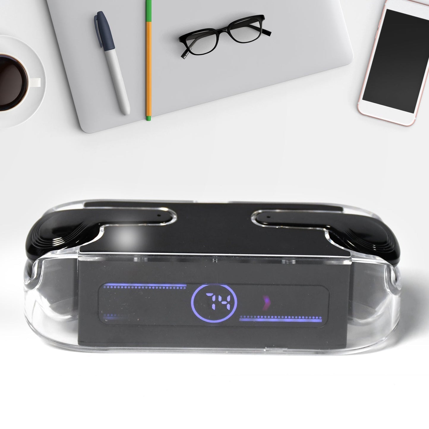 M12 Max Wireless Earbuds, Black Touch Control Bluetooth - Springkart 