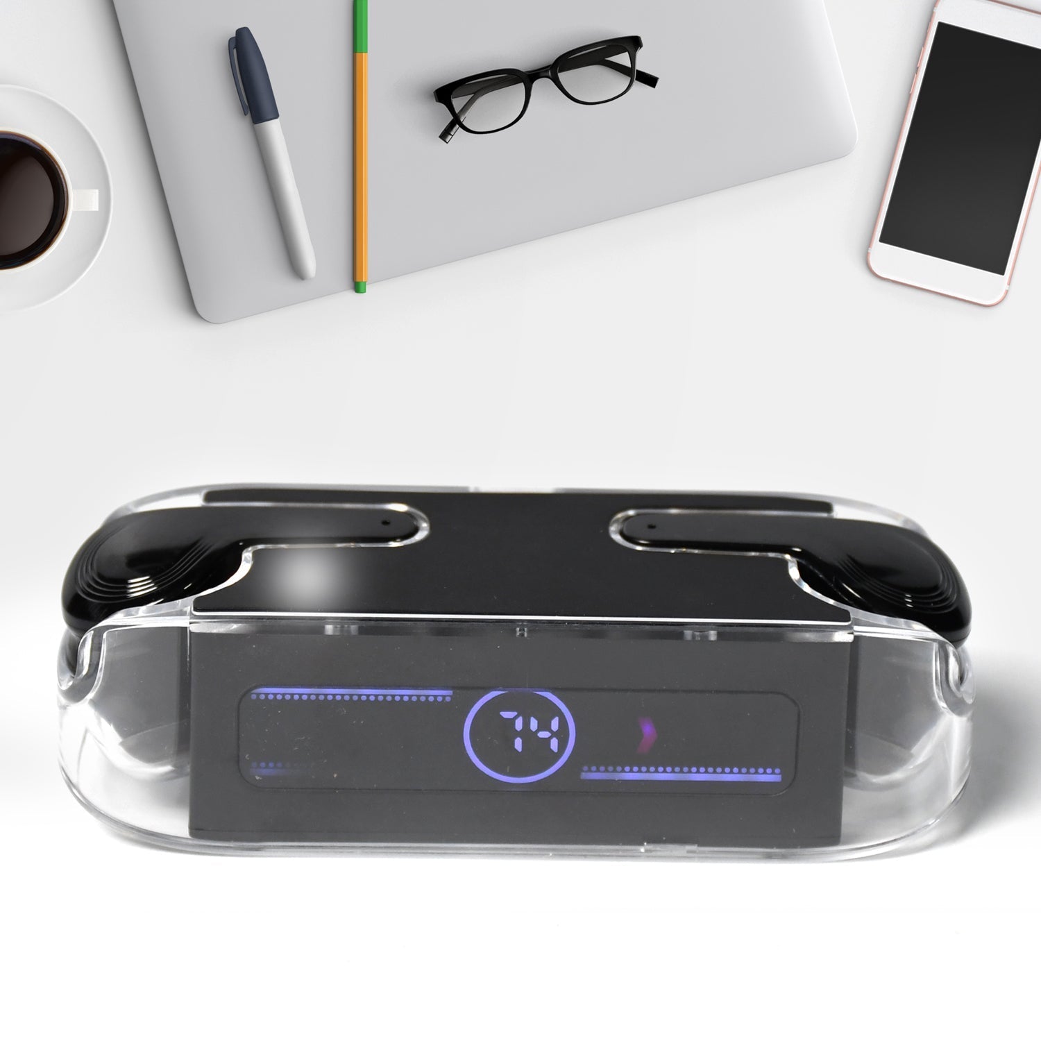 M12 Max Wireless Earbuds, Black Touch Control Bluetooth - Springkart 