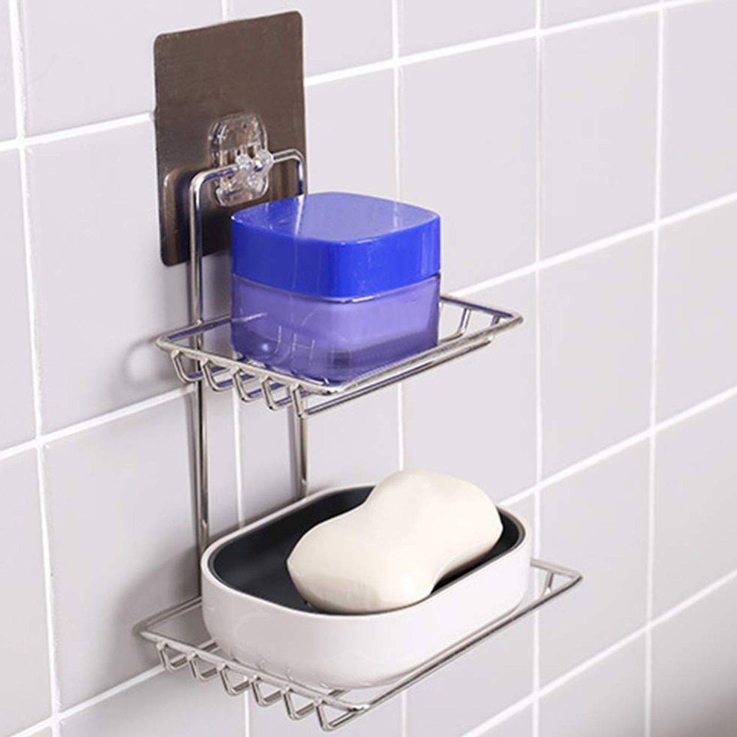 Kitchen Bathroom Soaps Storage Rack with 2 Hook for Home - Springkart 