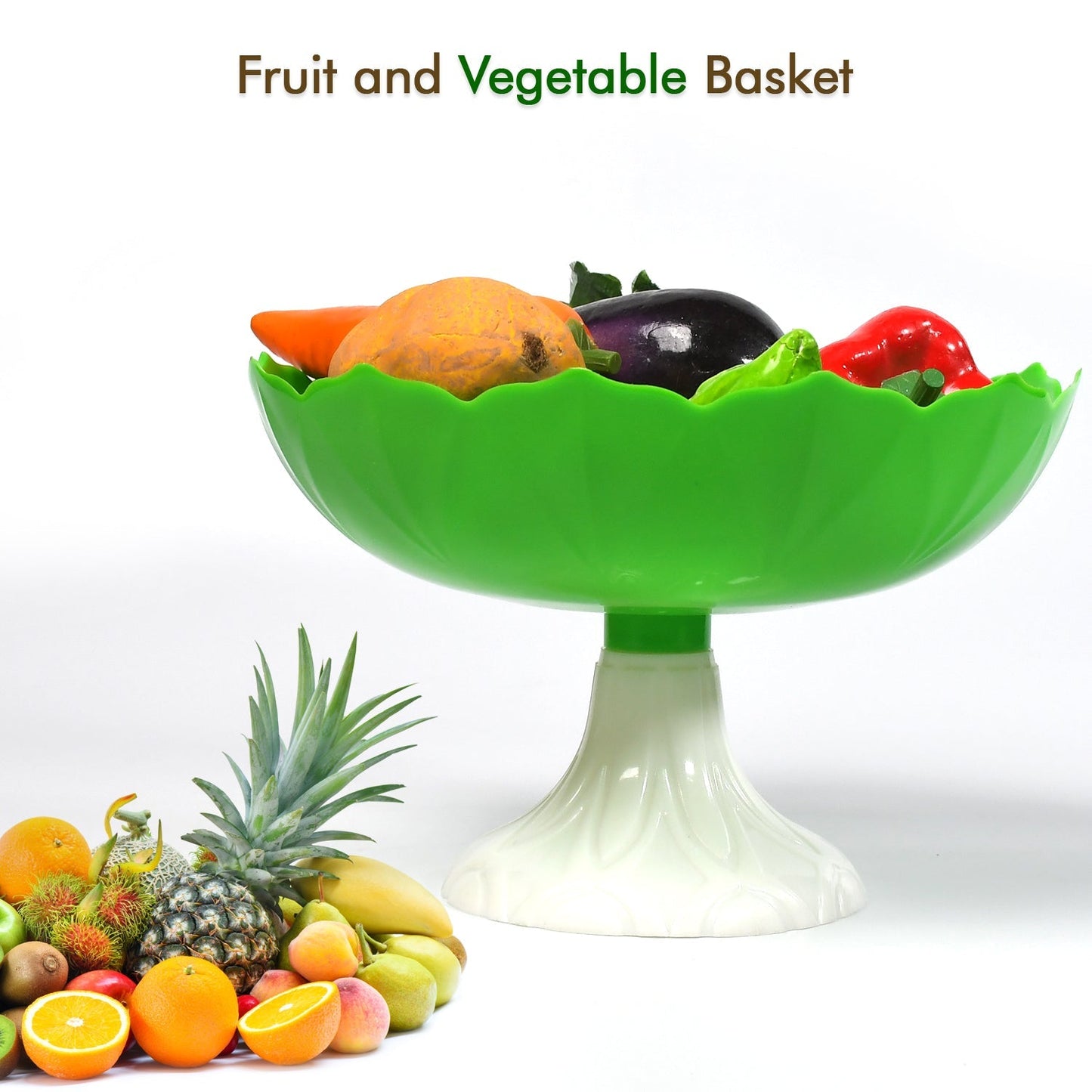 Fruit Storage Basket, Egg, Vegetable, Bread, Rice Storage Bowl Stand for Kitchen Counter, Cabinet and Pantry - Springkart 