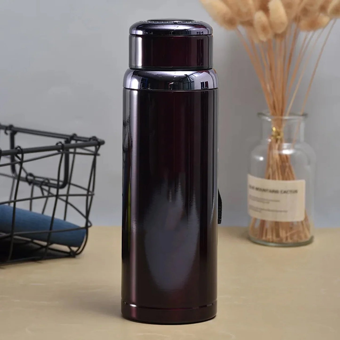 Double Walled Insulated Hot and Cold Water / Tea / Coffee Thermal Bottles (600 ML / Mix Color) - Springkart 