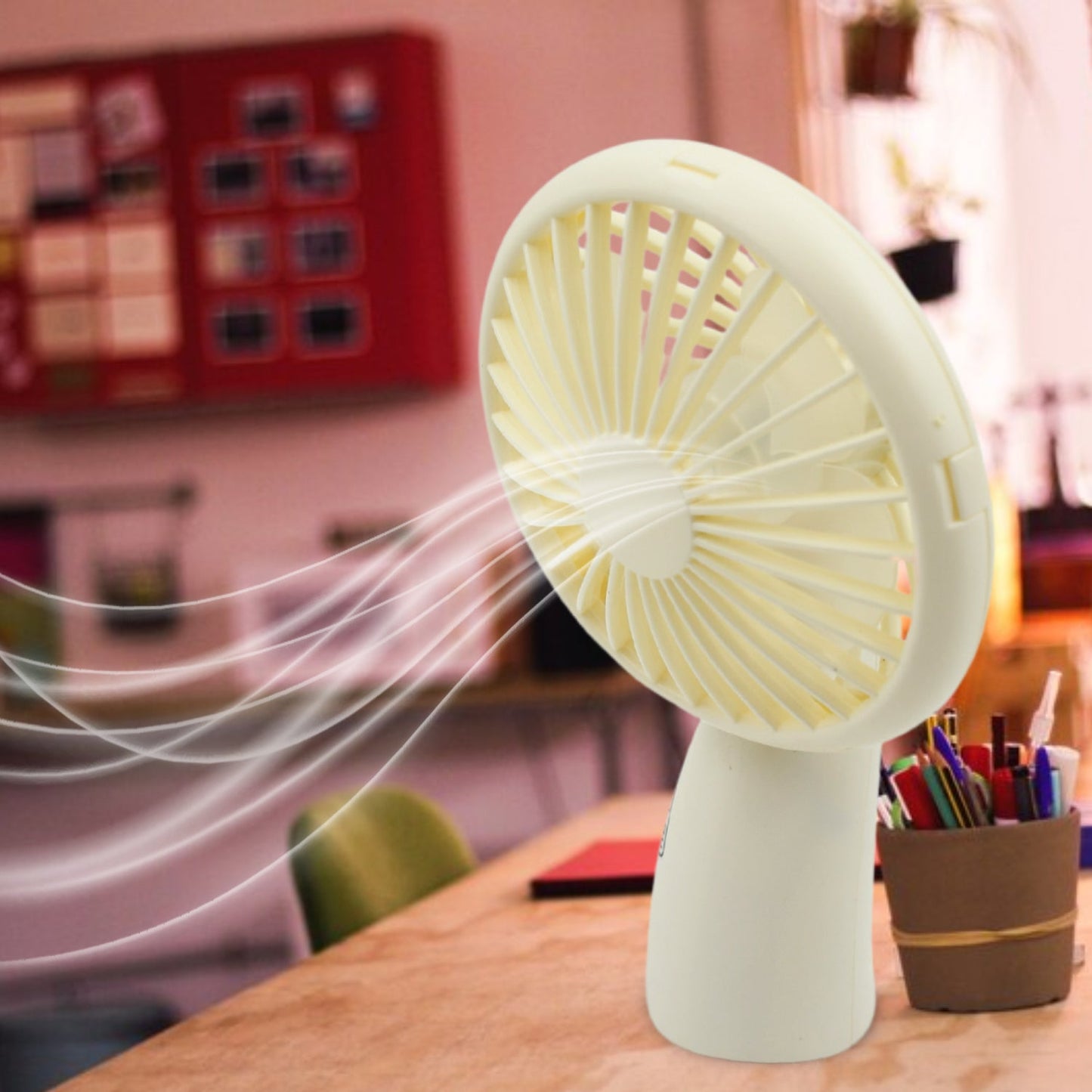 Mini Handheld Fan, Portable Rechargeable Mini Fan, Portable Easy to Carry, for Home, Office, Travel and Outdoor Use (1 Pc) - Springkart 
