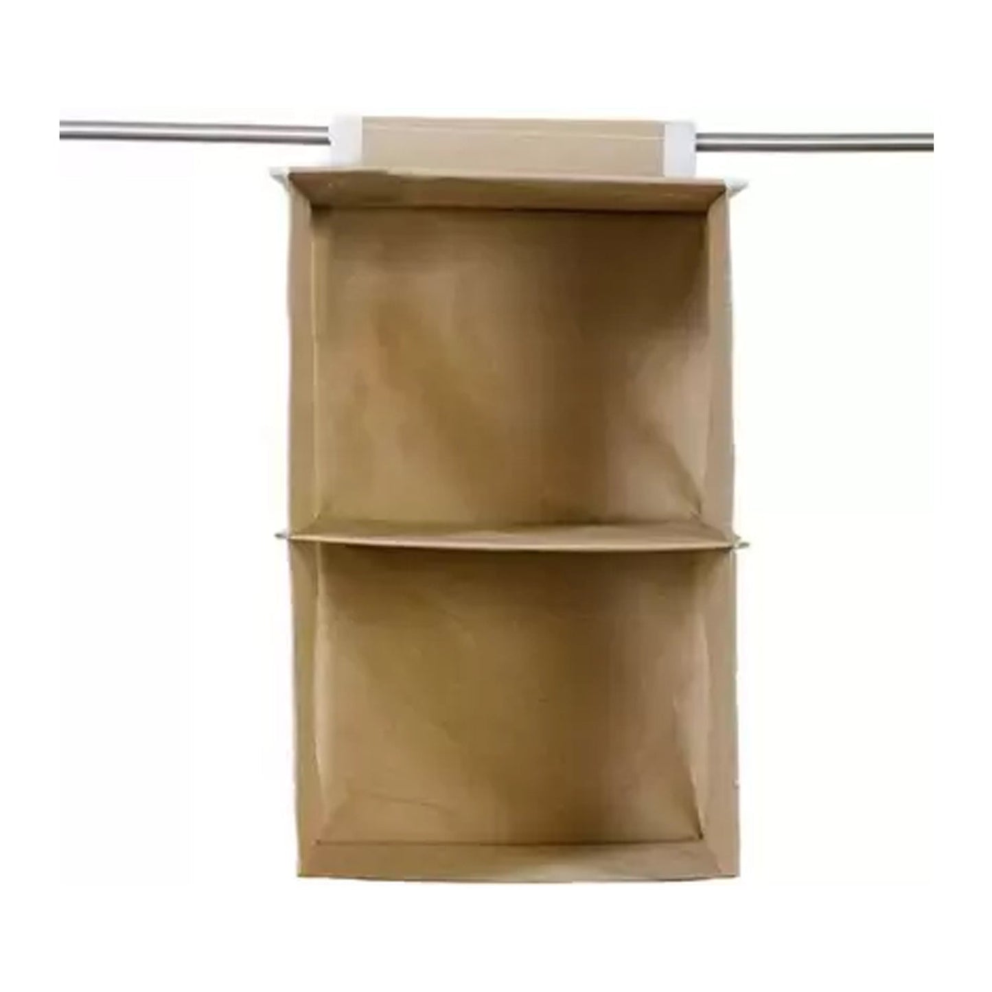 Fabric Hanging 2-Shelf Closet Cloth Organizer - Springkart 